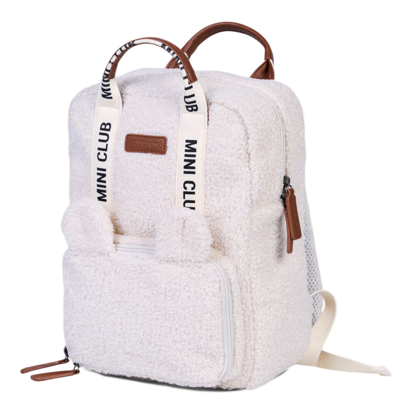Childhome | Rugzak Mini Club Signature Teddy Ecru