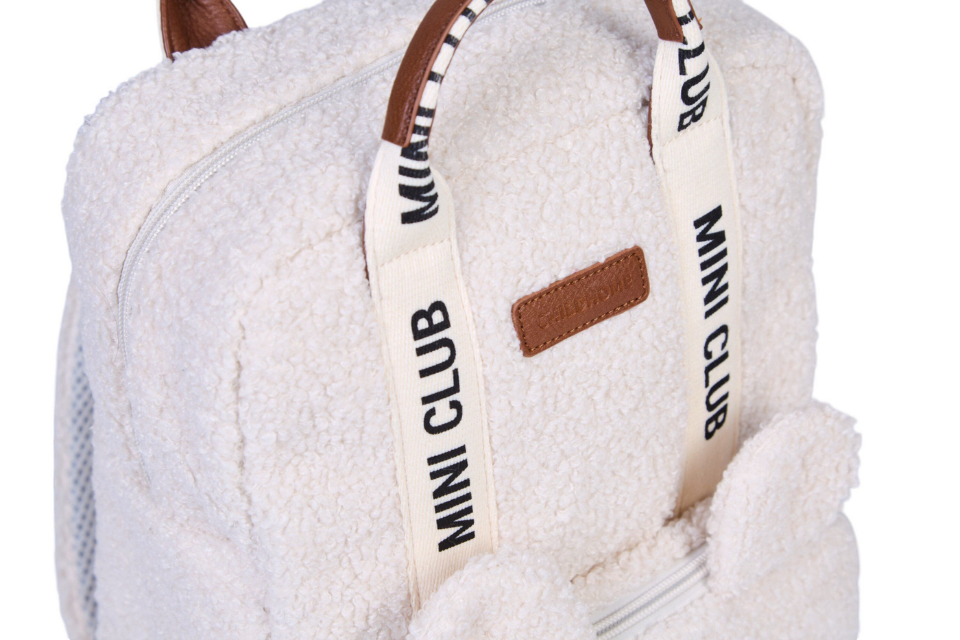 Childhome | Rugzak Mini Club Signature Teddy Ecru