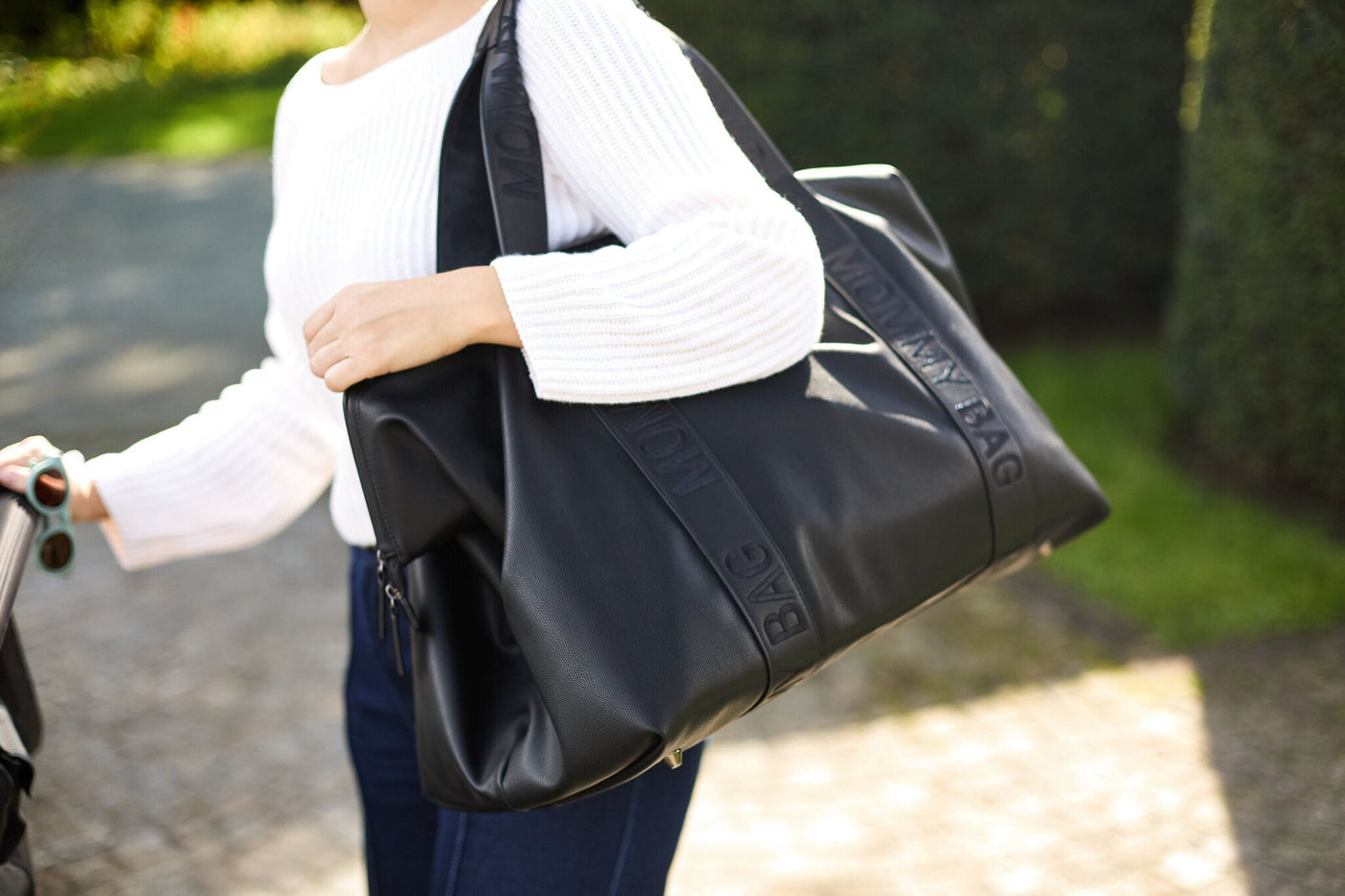 Childhome | Verzorgingstas Mommy Bag Signature Simili Leder Black