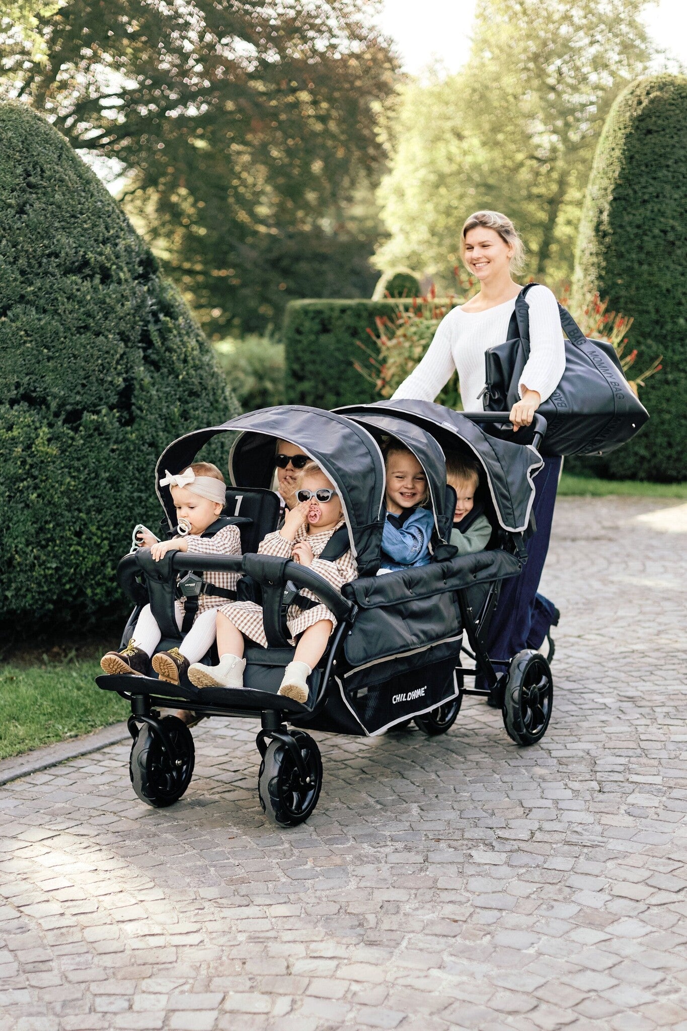 Childhome | Verzorgingstas Mommy Bag Signature Simili Leder Black