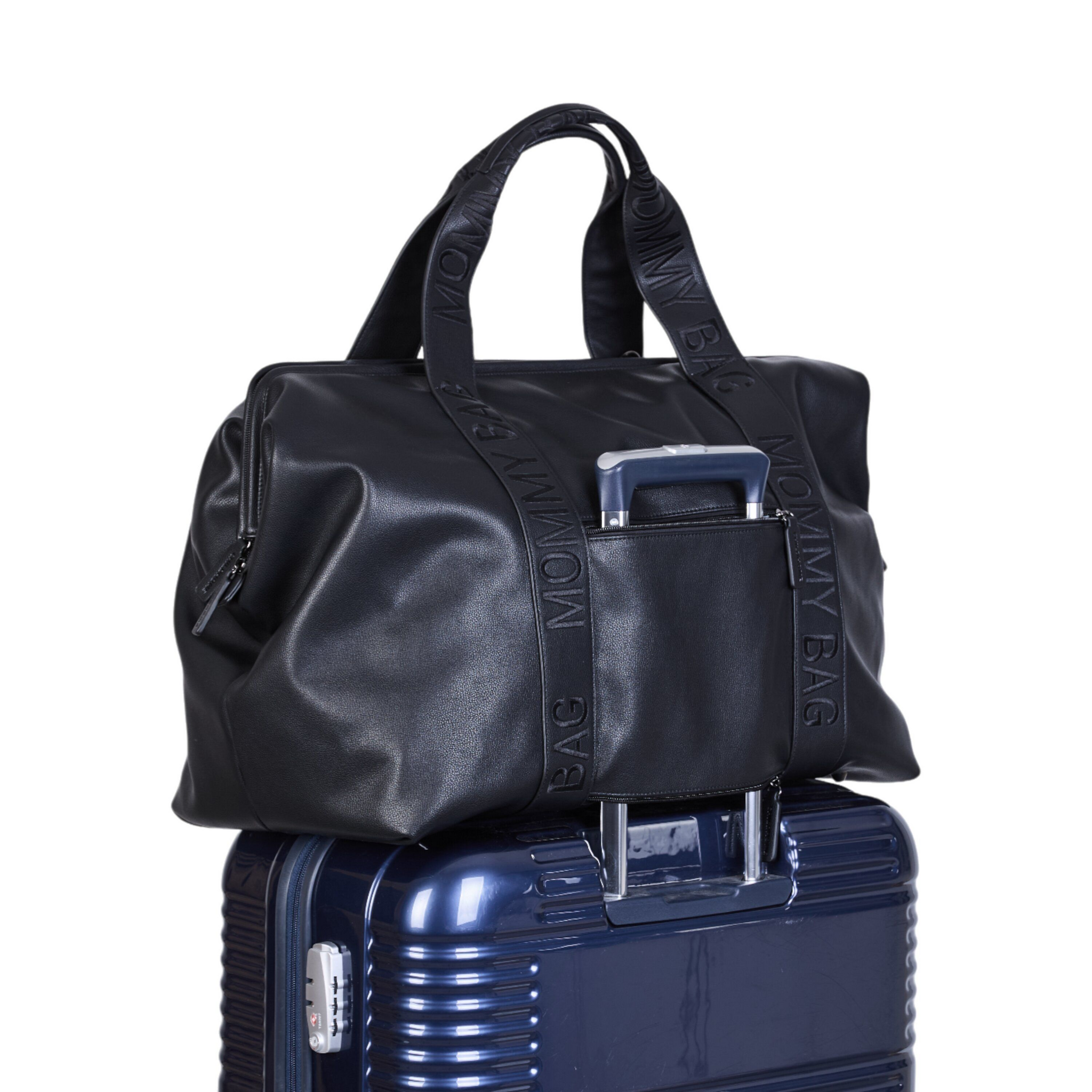 Childhome | Verzorgingstas Mommy Bag Signature Simili Leder Black