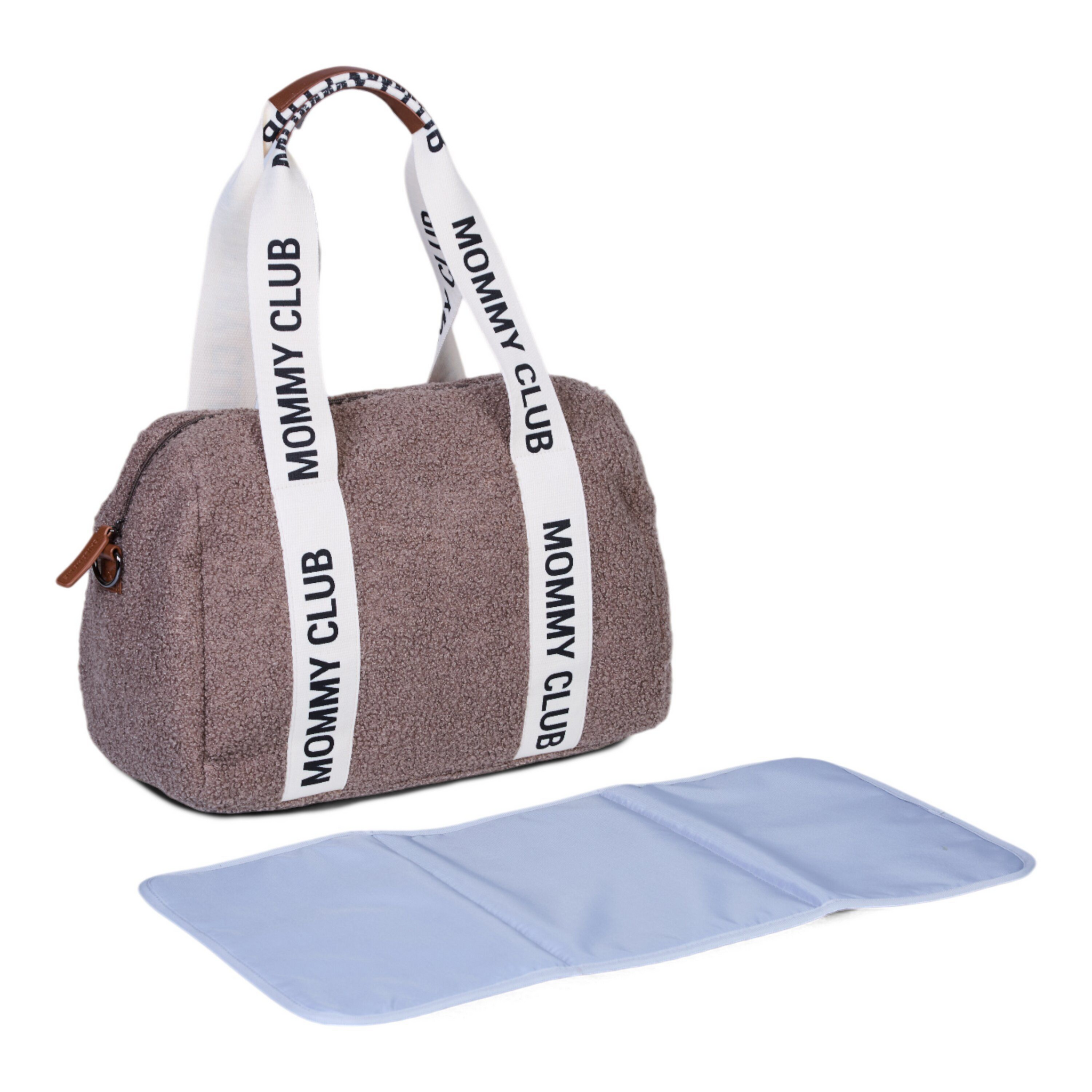 Childhome | Verzorgingstas Mommy Club Signature Teddy Zacht Bruin