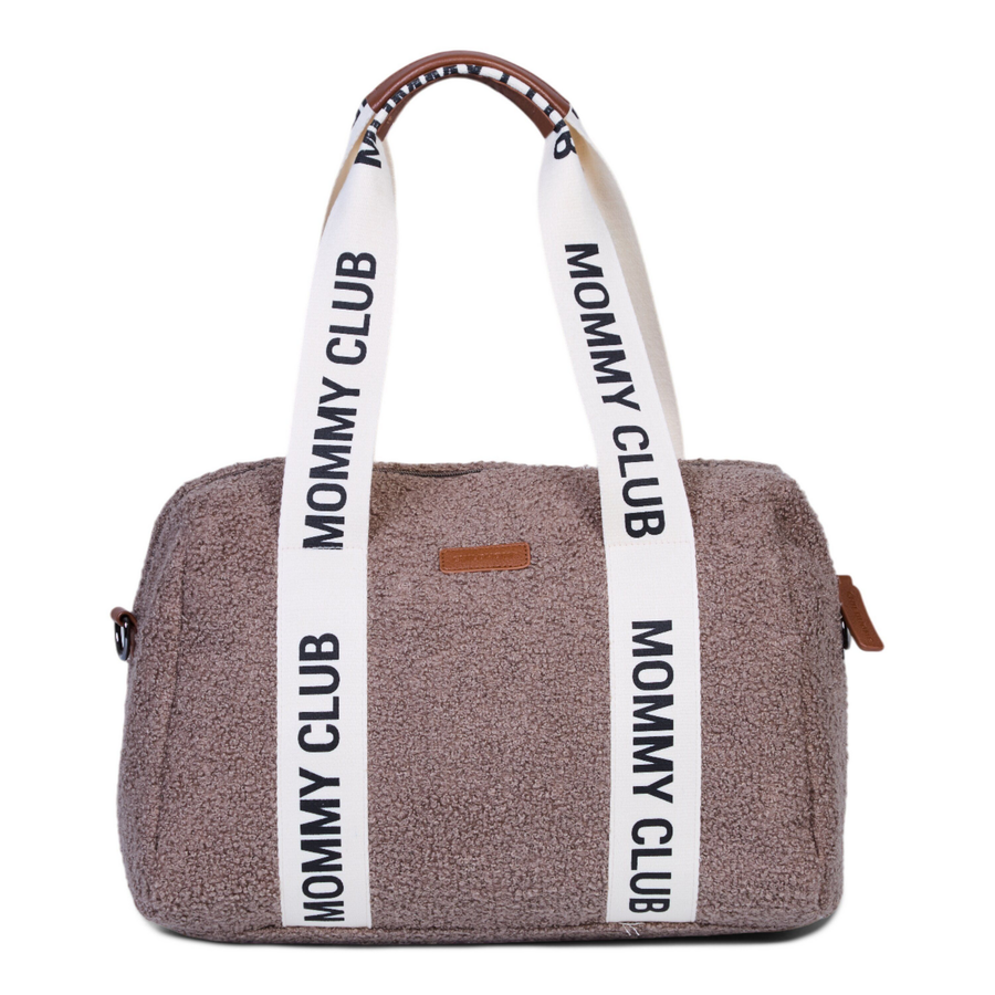 Childhome | Verzorgingstas Mommy Club Signature Teddy Zacht Bruin