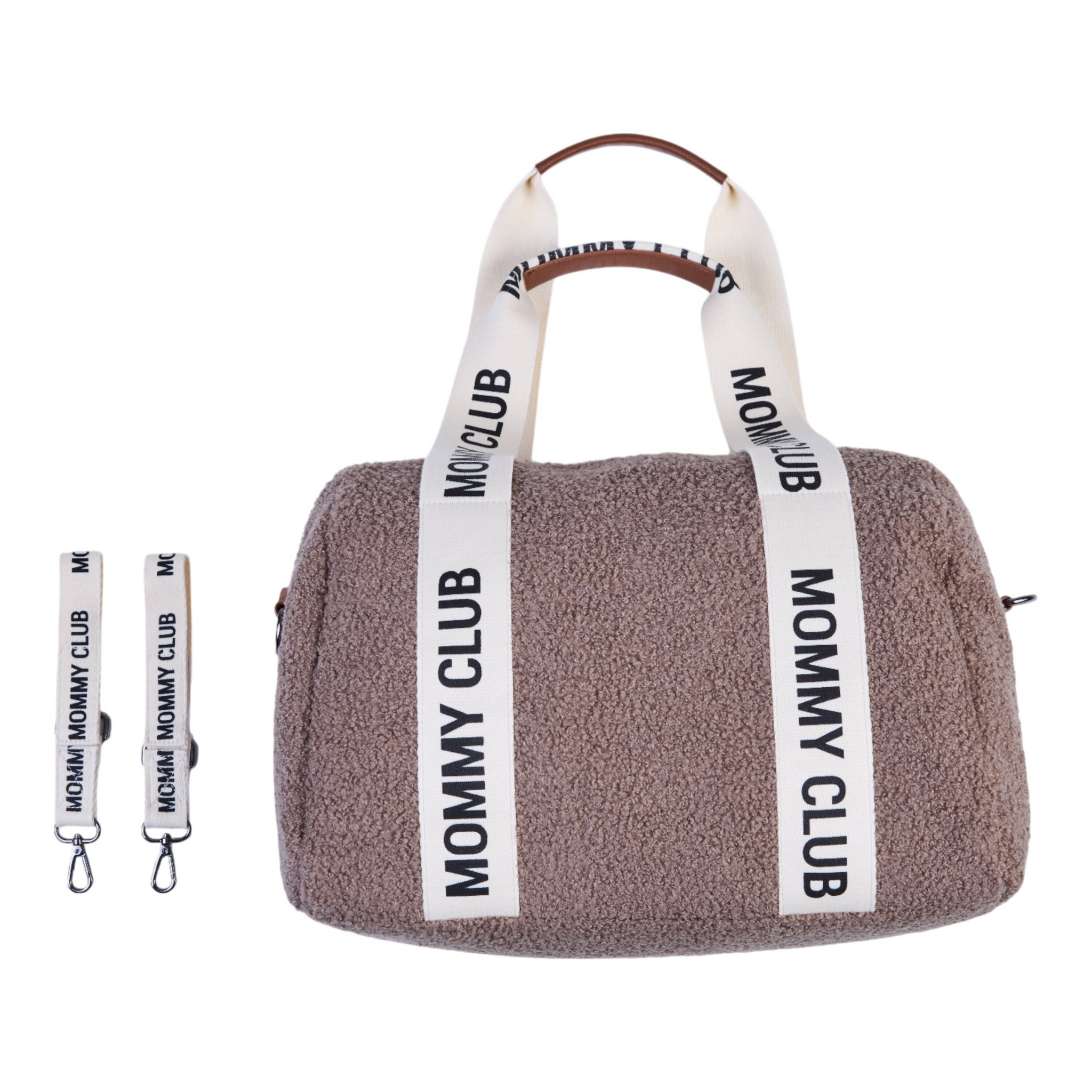 Childhome | Verzorgingstas Mommy Club Signature Teddy Zacht Bruin