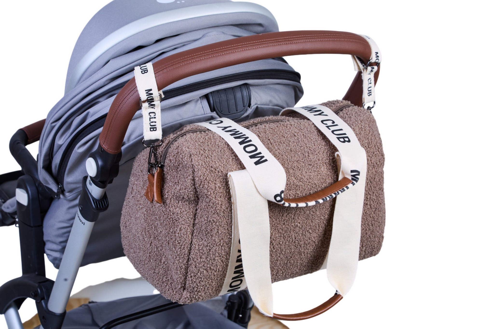 Childhome | Verzorgingstas Mommy Club Signature Teddy Zacht Bruin