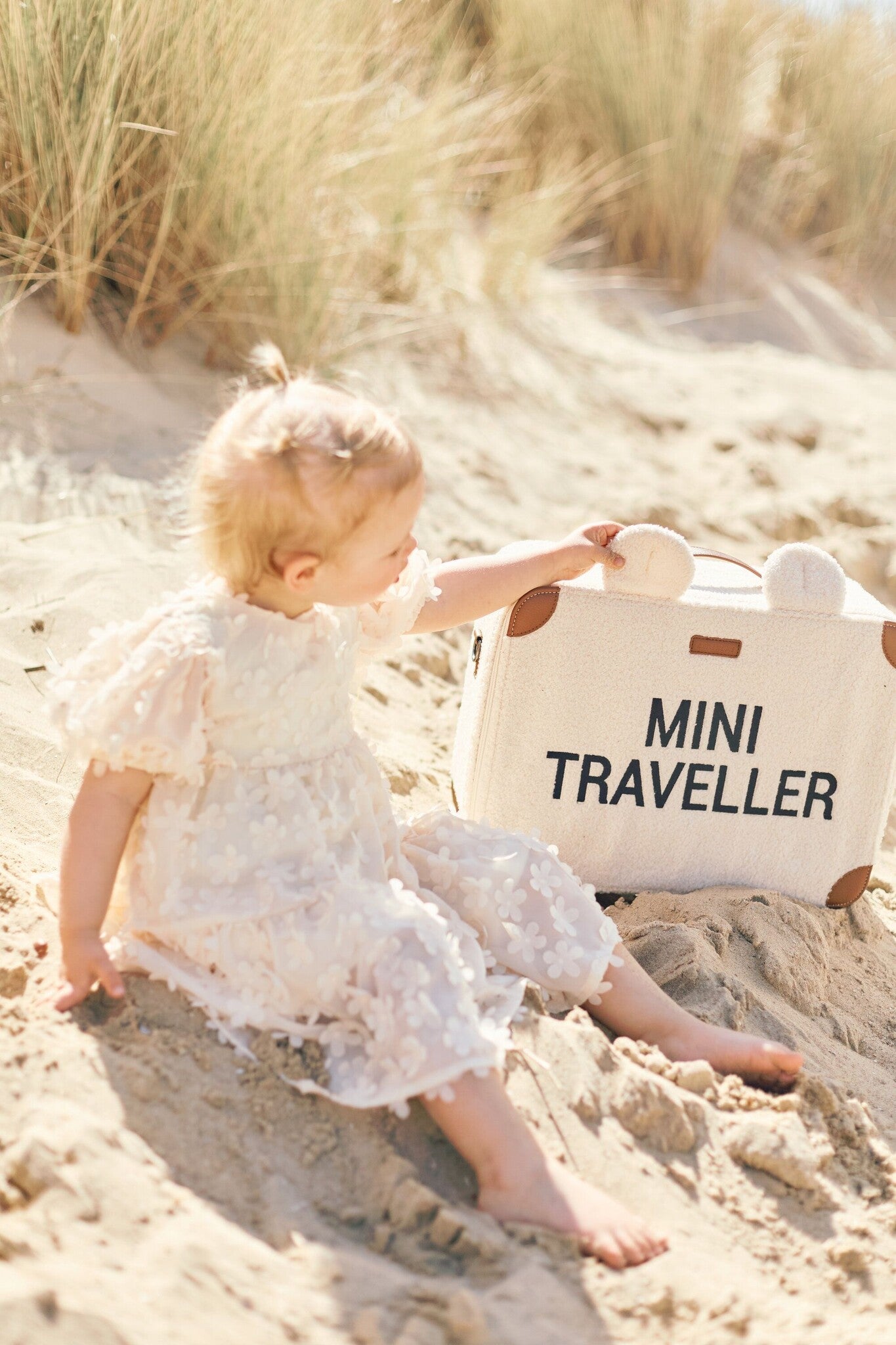 Childhome | Reiskoffer Mini Traveller Teddy Off White
