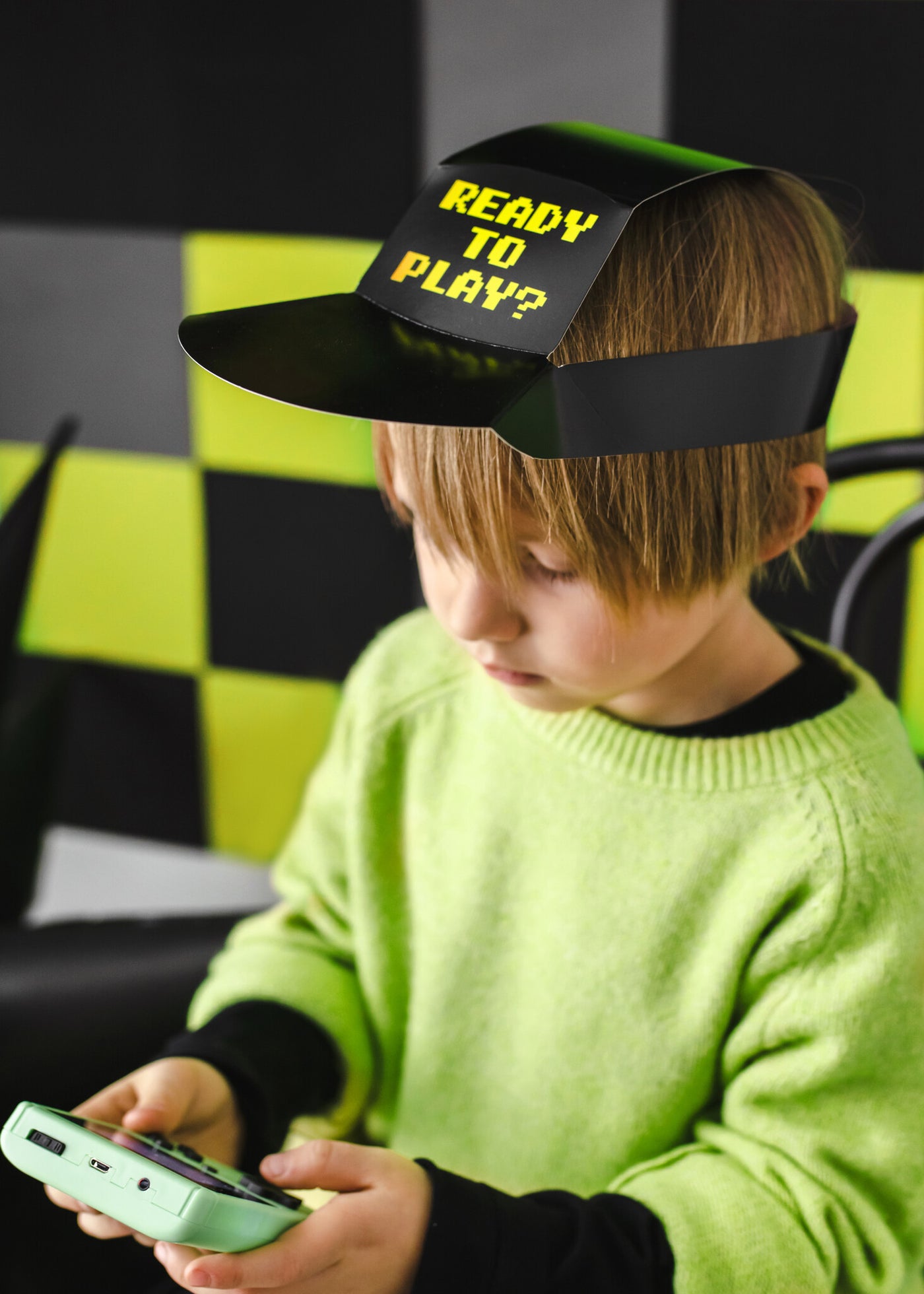 Party Deco Papieren hoedjes Gamer