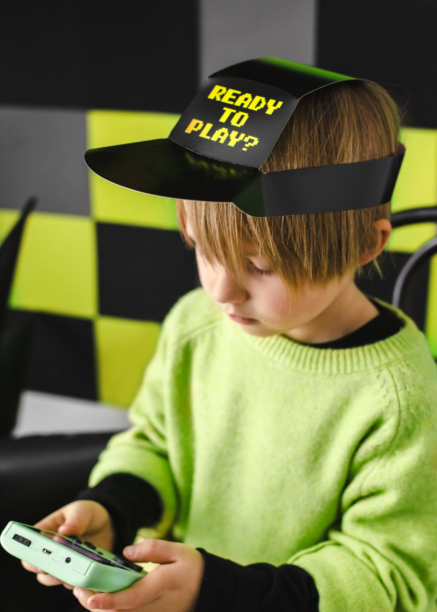 Party Deco Papieren hoedjes Gamer