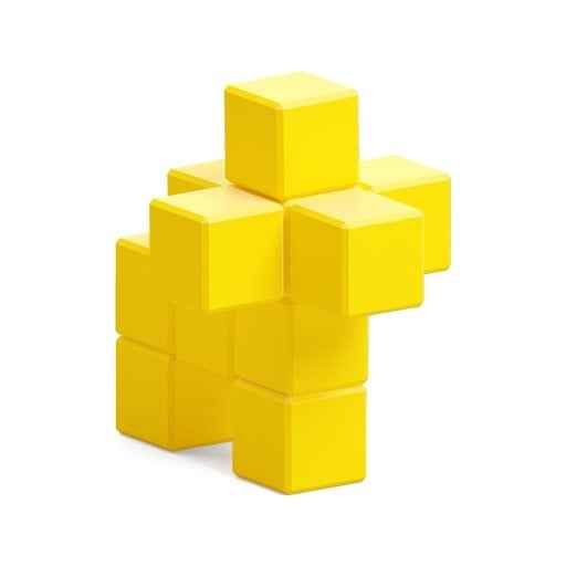 Pixio | Magnetische Blokken Color Series Yellow Lion 11 Stuks