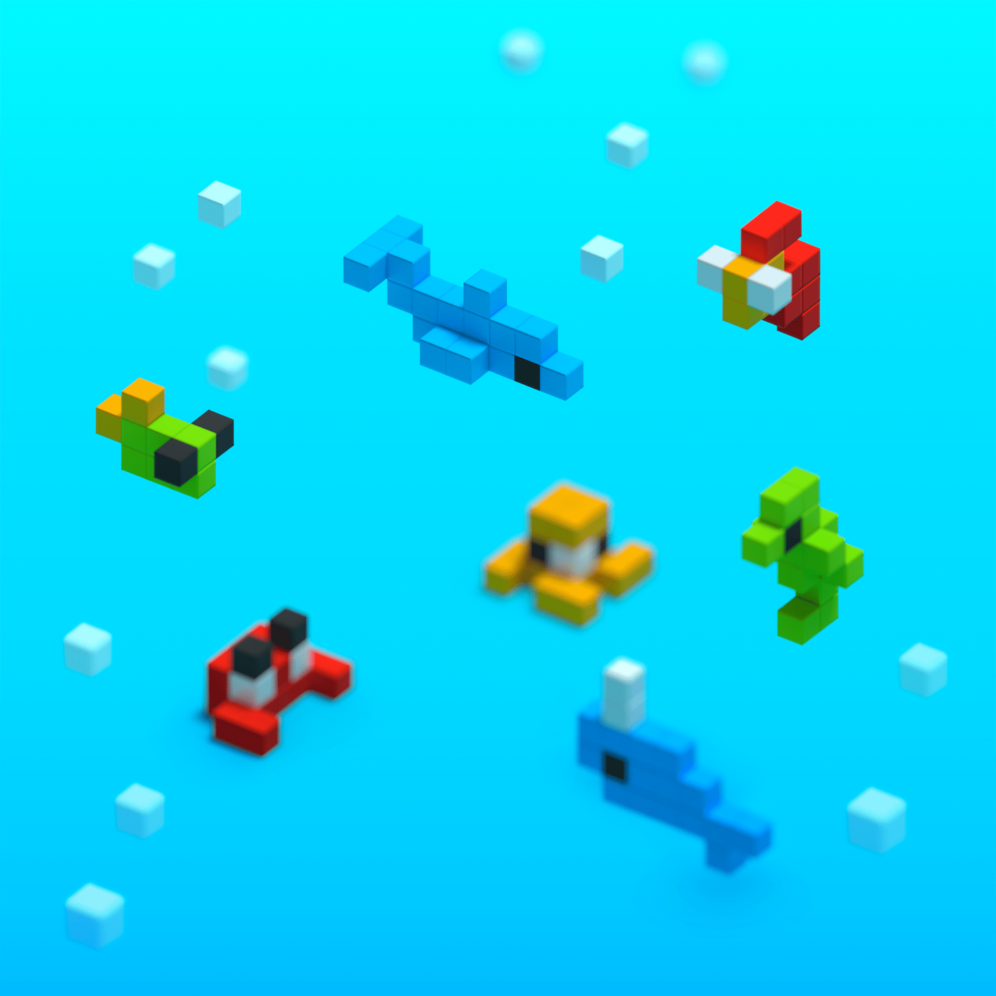 Pixio | Magnetische Blokken Story Series Mini Ocean 75 Stuks
