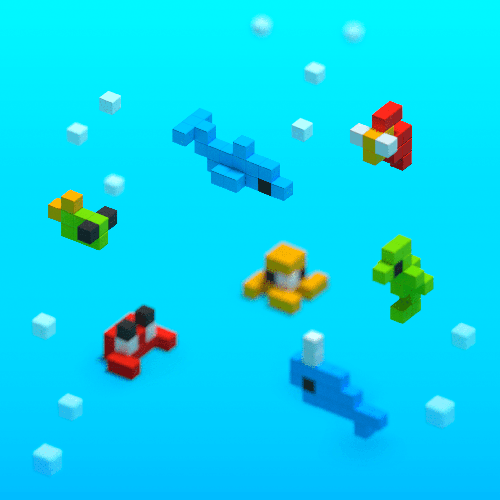 Pixio | Magnetische Blokken Story Series Mini Ocean 75 Stuks
