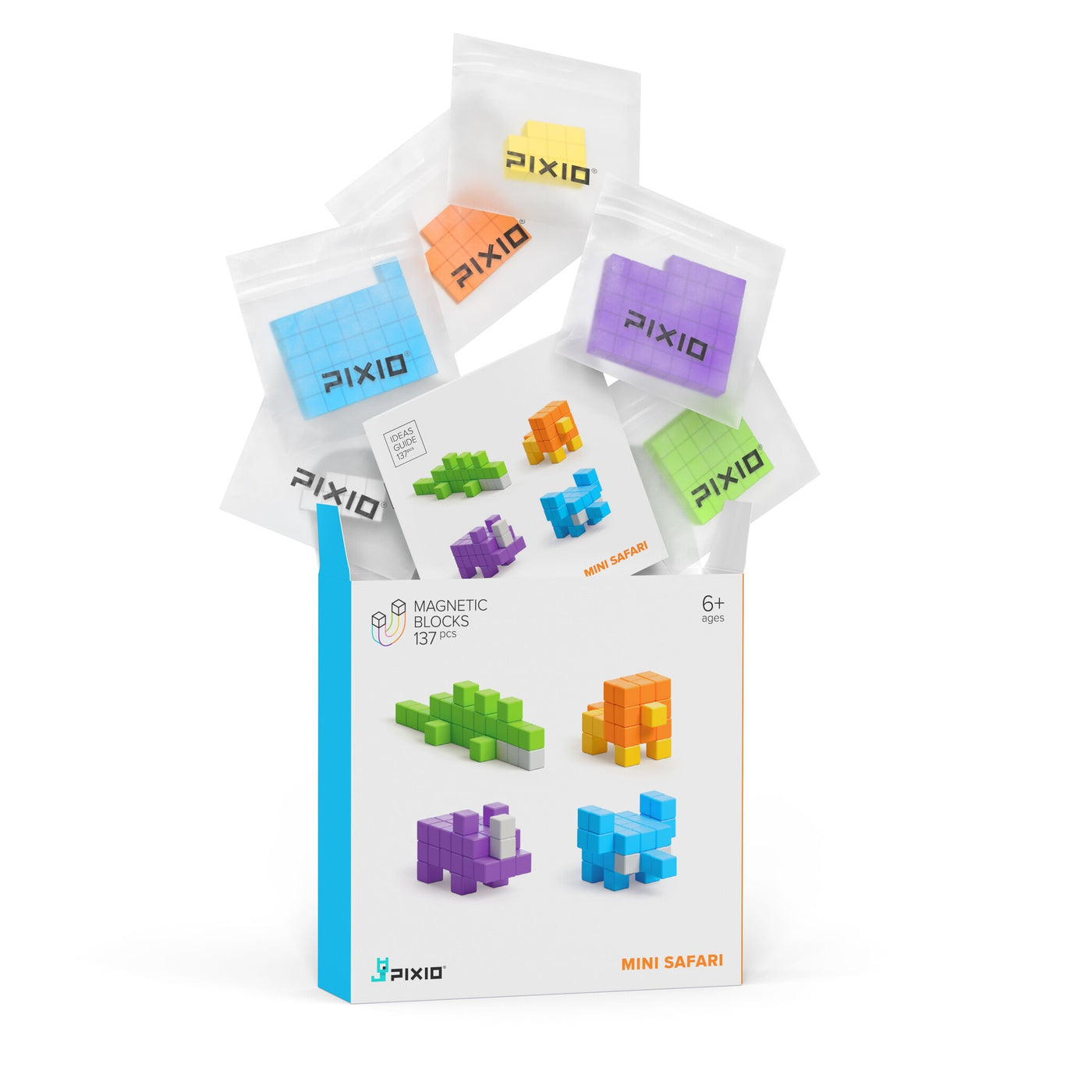 Pixio | Magnetische Blokken Story Series Mini Safari 137 Stuks