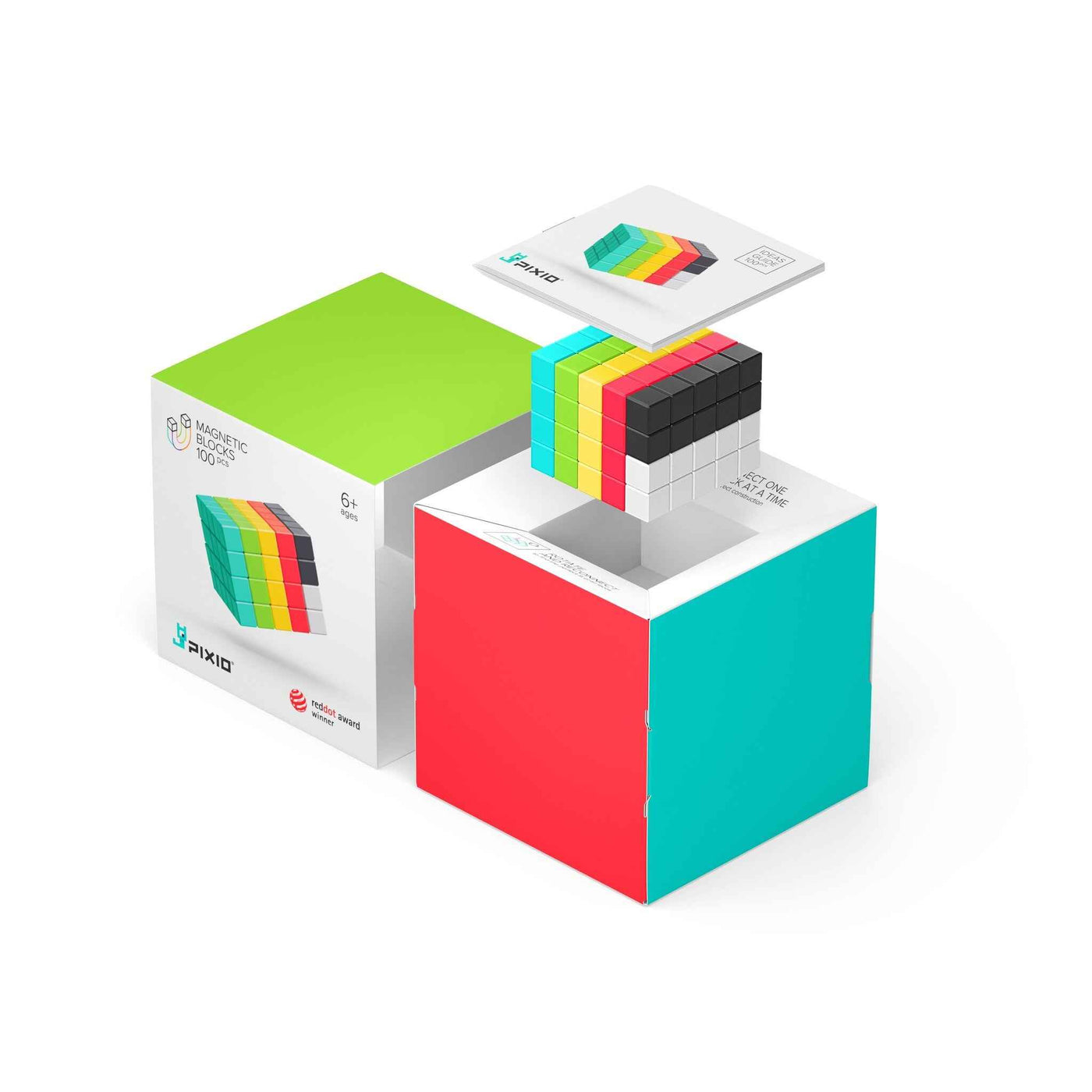 Pixio | Magnetic Building Blocks Design Series PIXIO-100 100 Pieces