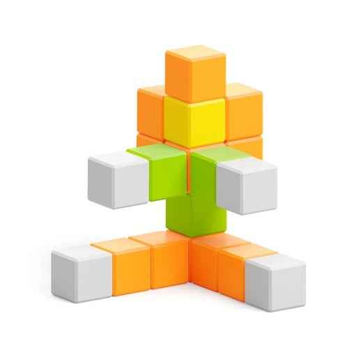Pixio | Magnetic Blocks Story Series Flower 24 Pieces