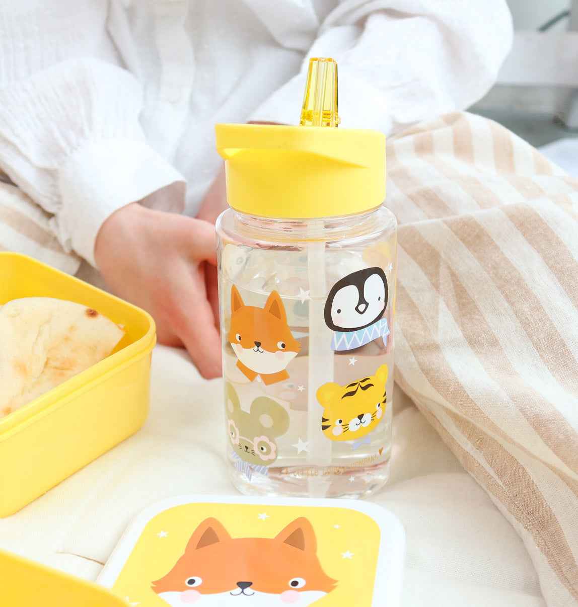 A Little Lovely Company | Animal Friends Drinking Bottle