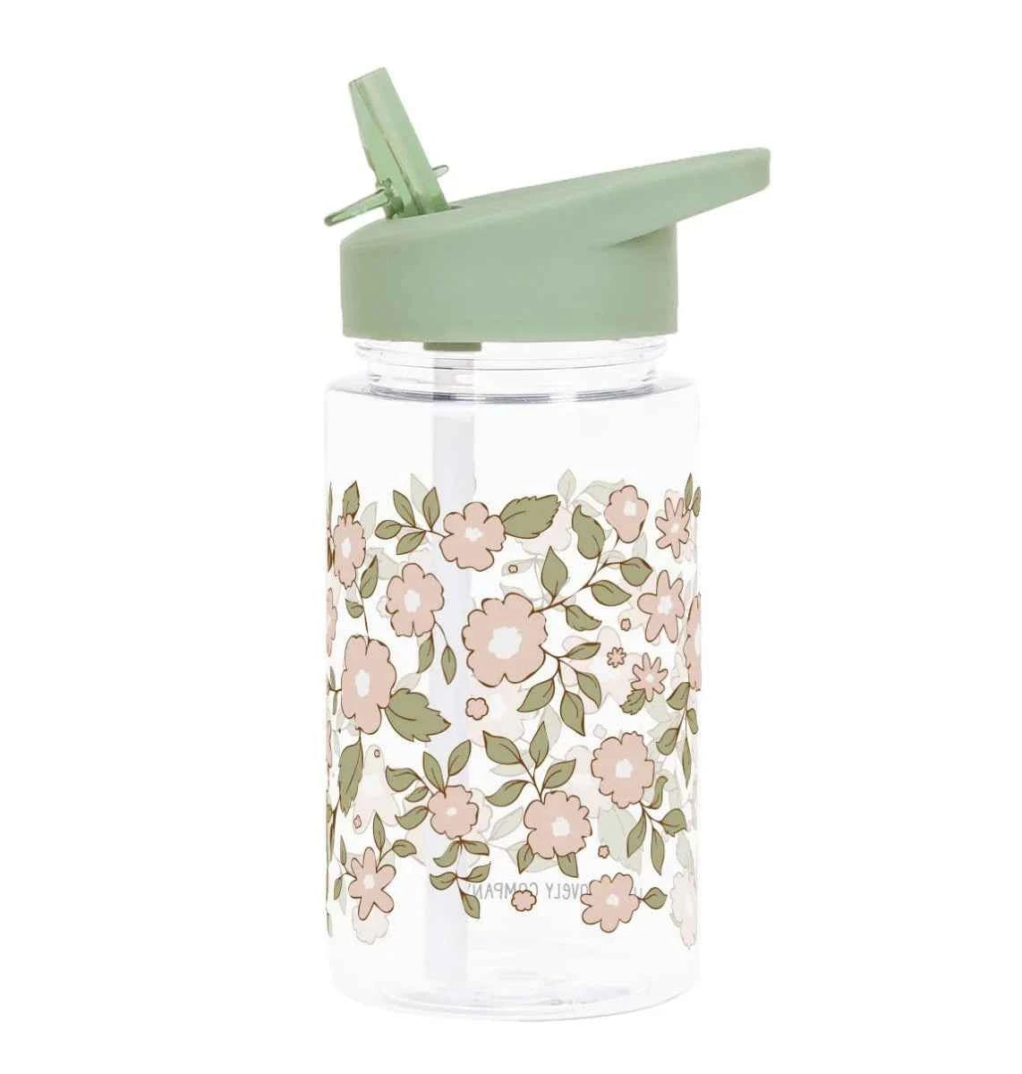 A Little Lovely Company | Gourde aux fleurs vert sauge