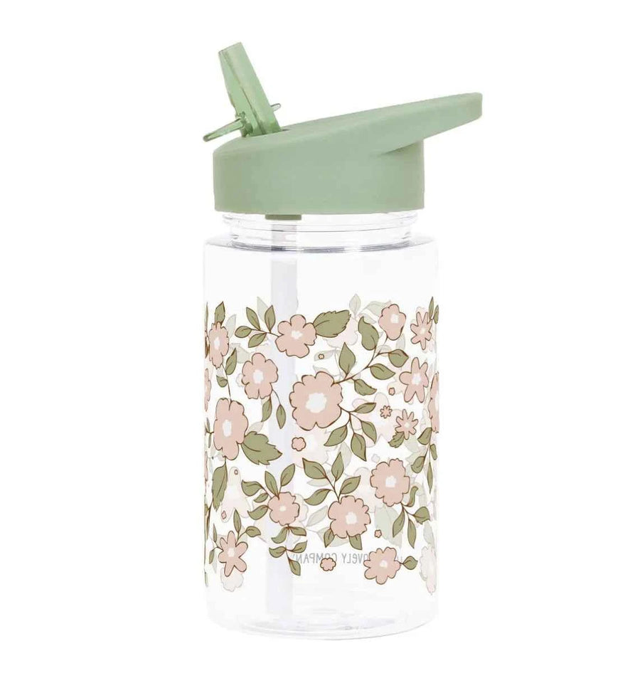 A Little Lovely Company | Drink Bottle Blossoms Sage Green