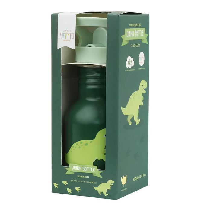 A Little Lovely Company | Kleine RVS Drinkfles Dinosaurus