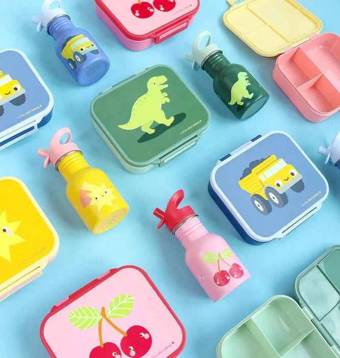 A Little Lovely Company | Small Stainless Steel Dinosaur Water Bottle