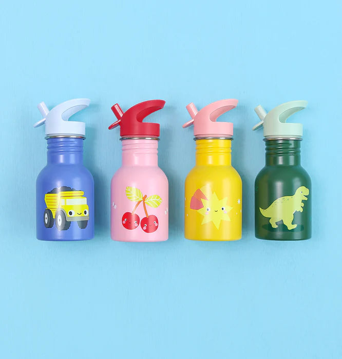 A Little Lovely Company | Kleine RVS Drinkfles Vrolijke Kersen