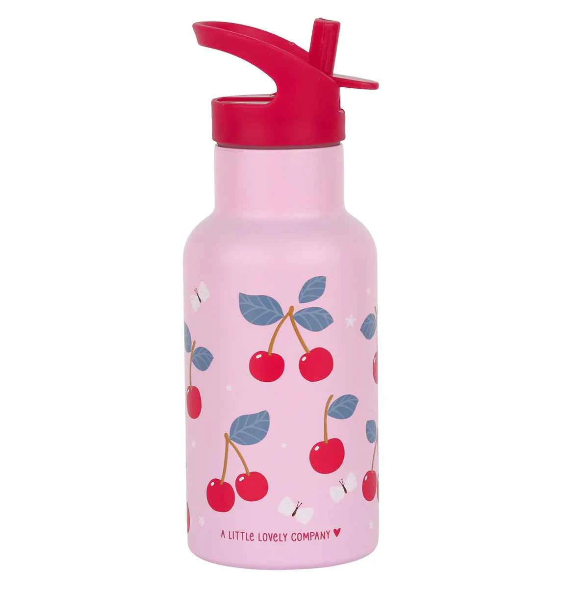 A Little Lovely Company | Stainless Steel Cherry Drink Bottle