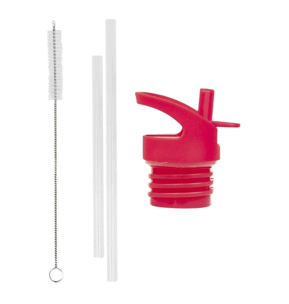 A Little Lovely Company | Cherry Cap, Straw and Brush Set