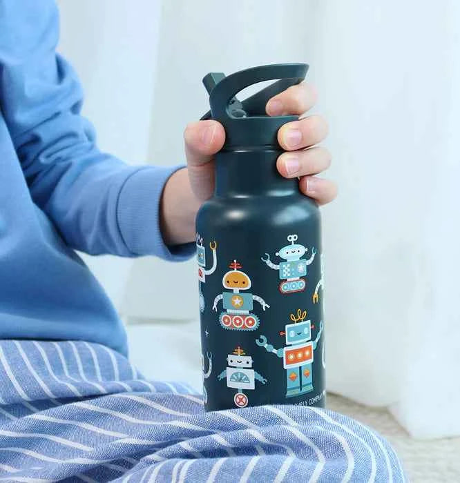 A Little Lovely Company | Stainless Steel Robot Drink Bottles