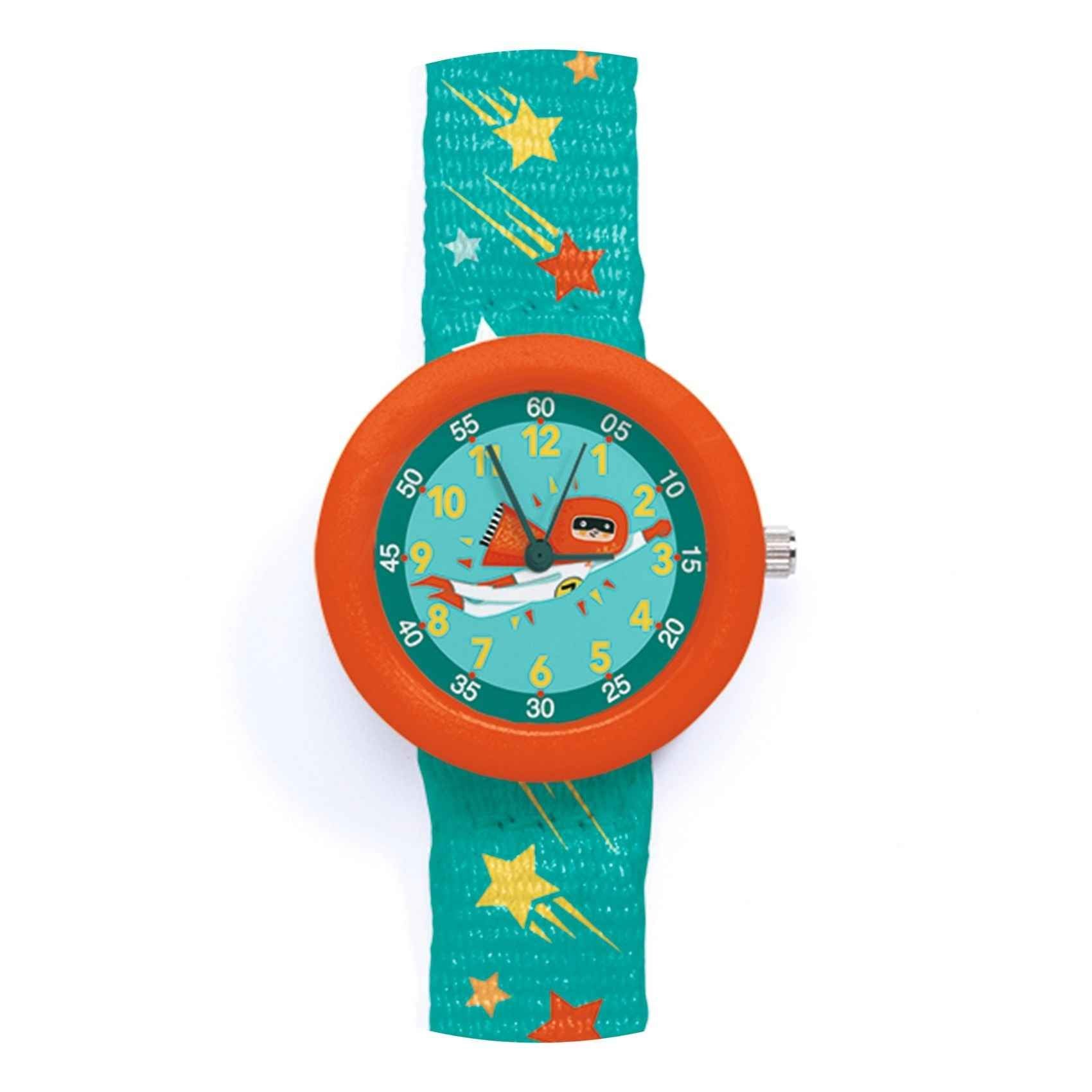 Djeco kids' superhero watch