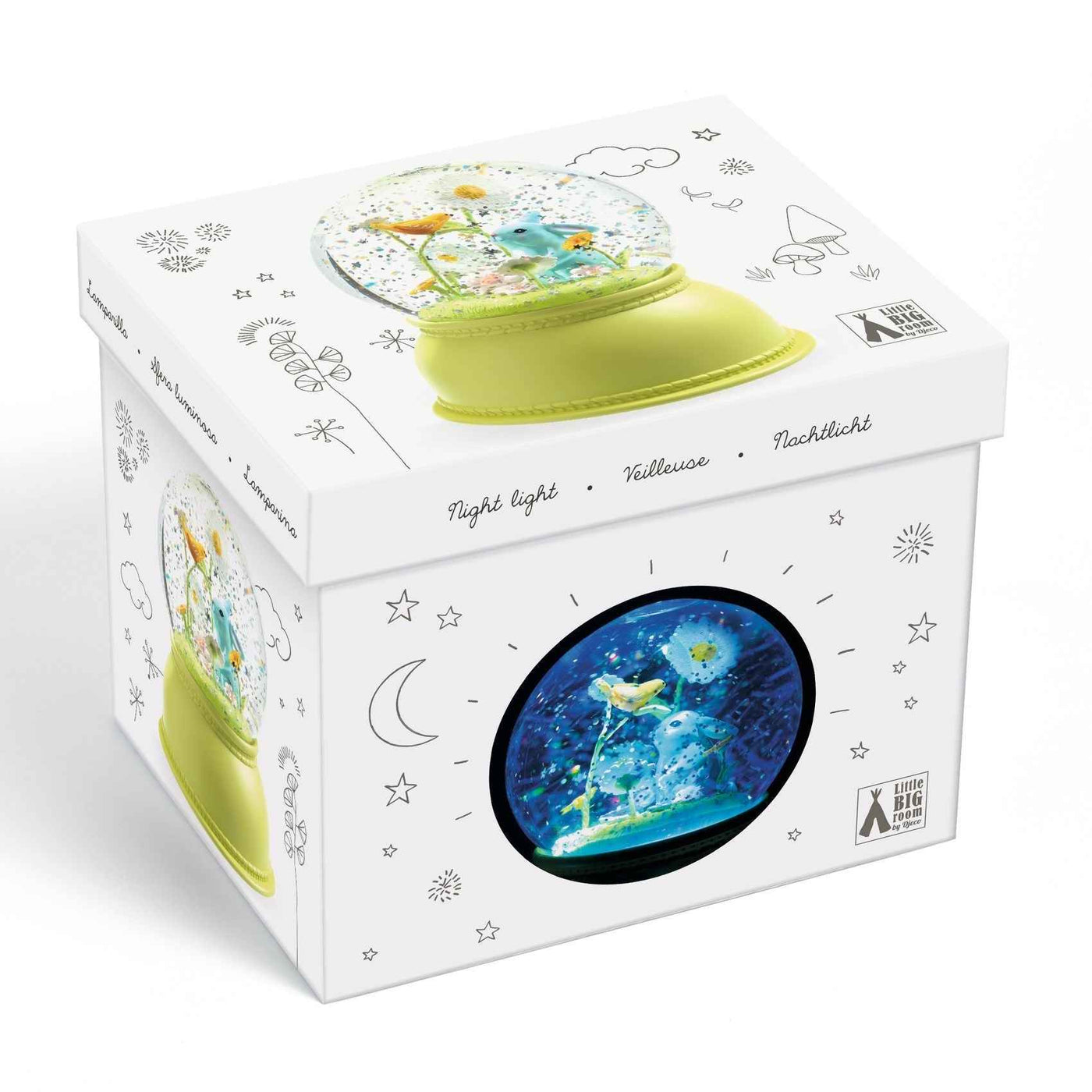 Djeco | Rabbit Snow Globe Night Light
