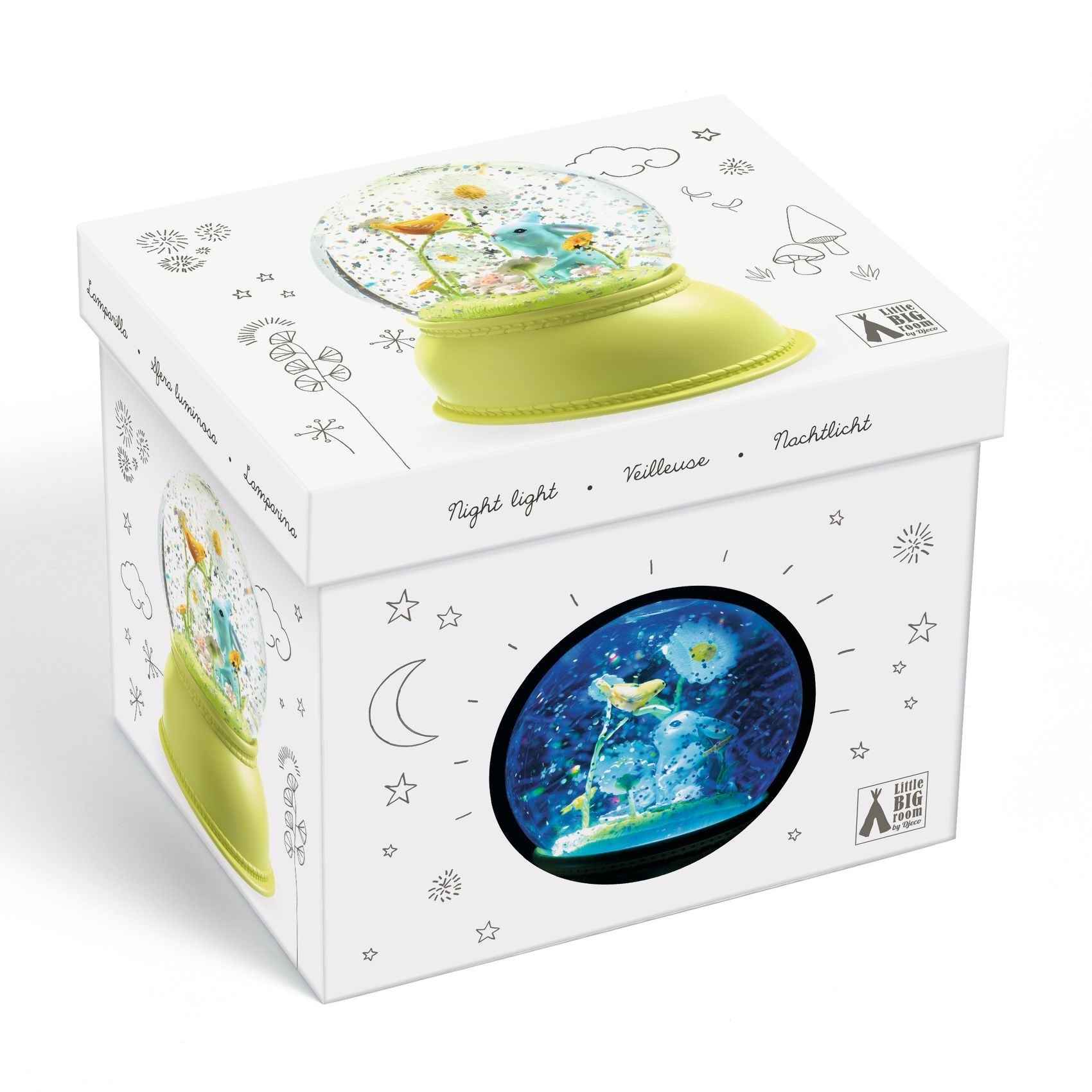 Djeco | Rabbit Snow Globe Night Light