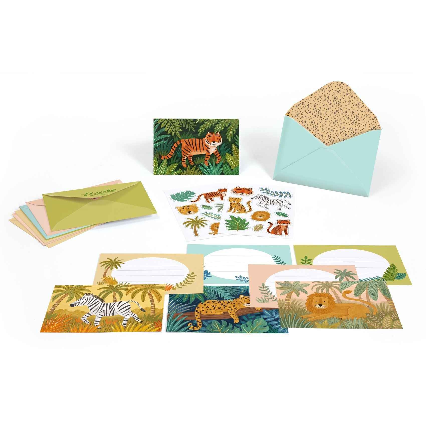Djeco | Correspondentiebox Dieren uit de Jungle-FSC MIX