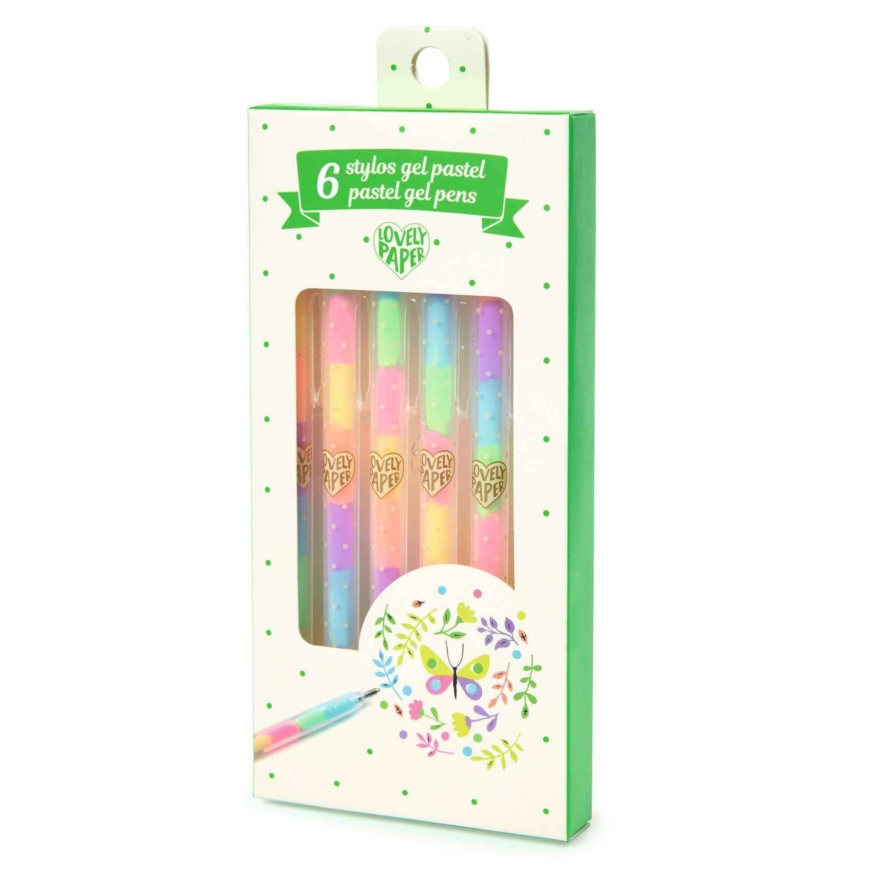 Djeco 6-piece pastel gel pen set