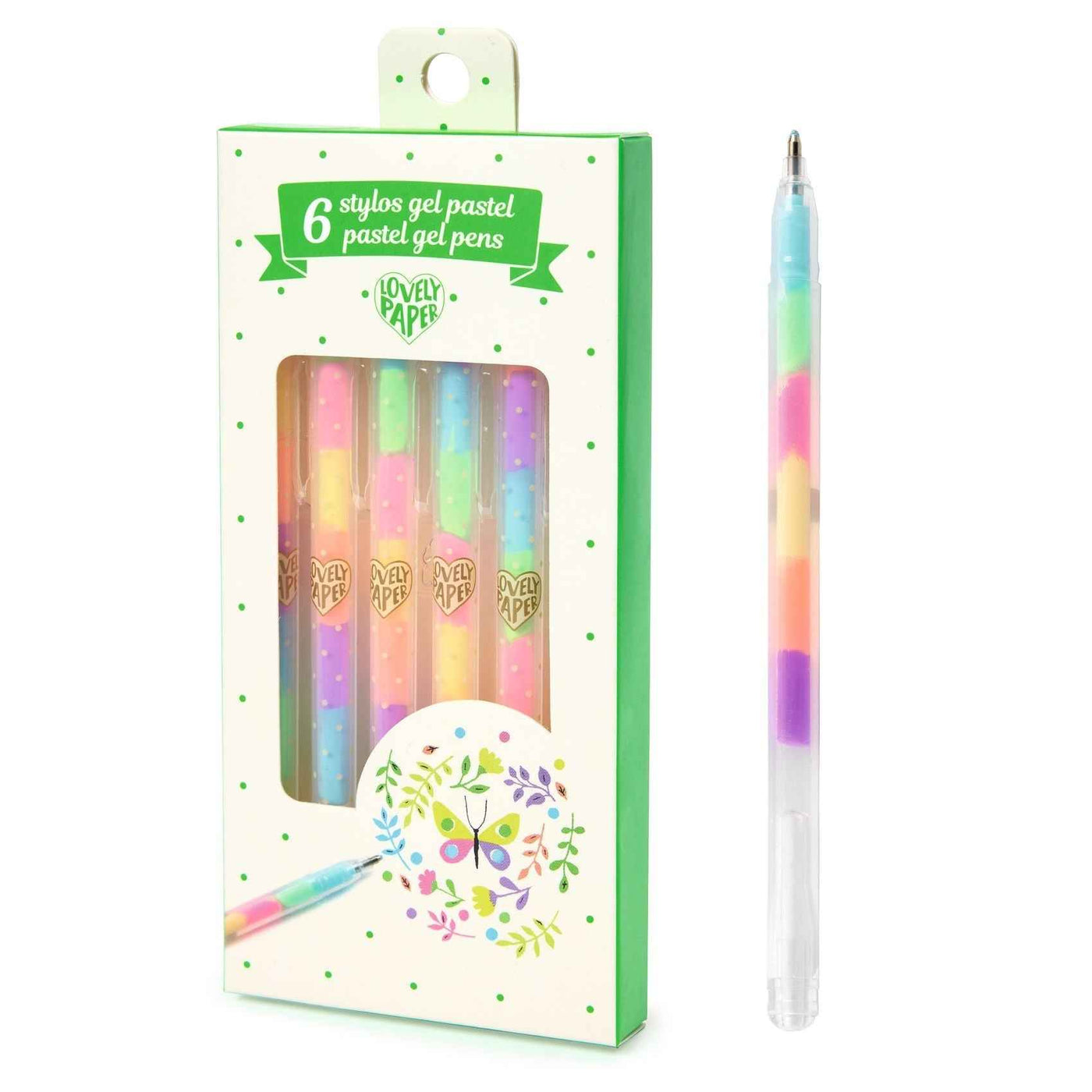 Djeco pastel gel pen set of 6