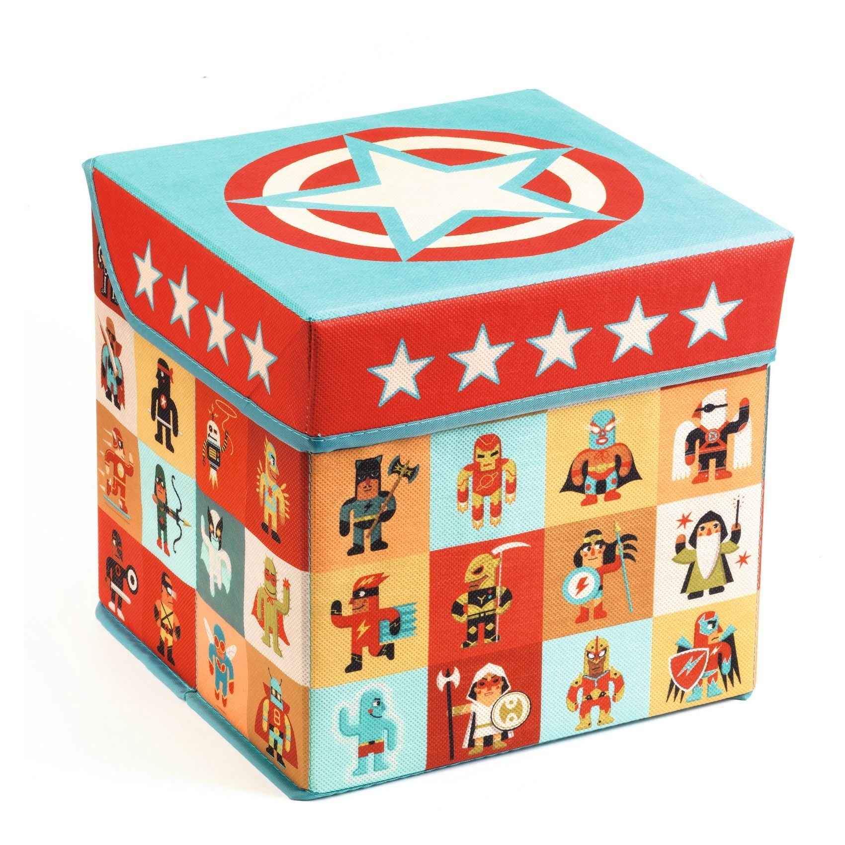 Djeco | Sit-On Toy Chest - Stars