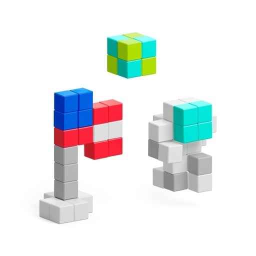 Pixio | Magnetic Blocks Story Series NASA Space Colony Outpost 60 Pieces