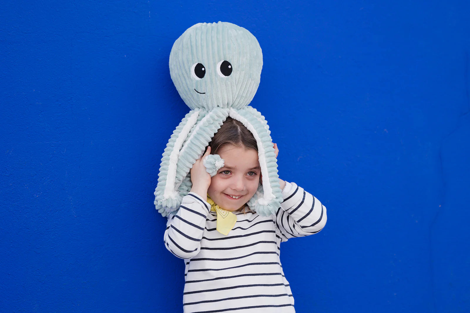 Les duéglingos | Les Ptipotos - Pluche Knuffel Filou De Octopus Moeder En Haar Baby Mint