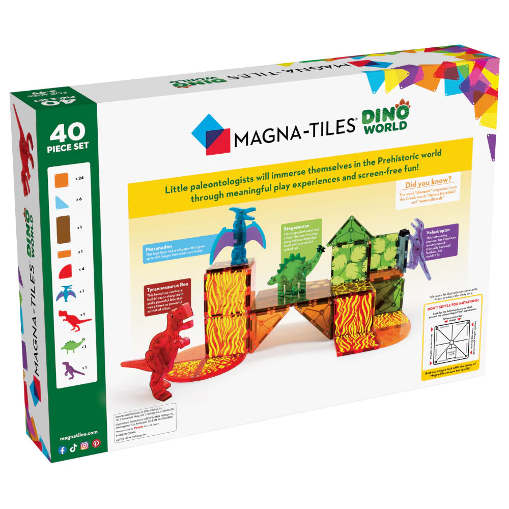 Magna-Tiles | Dino World 40 Stuks Set