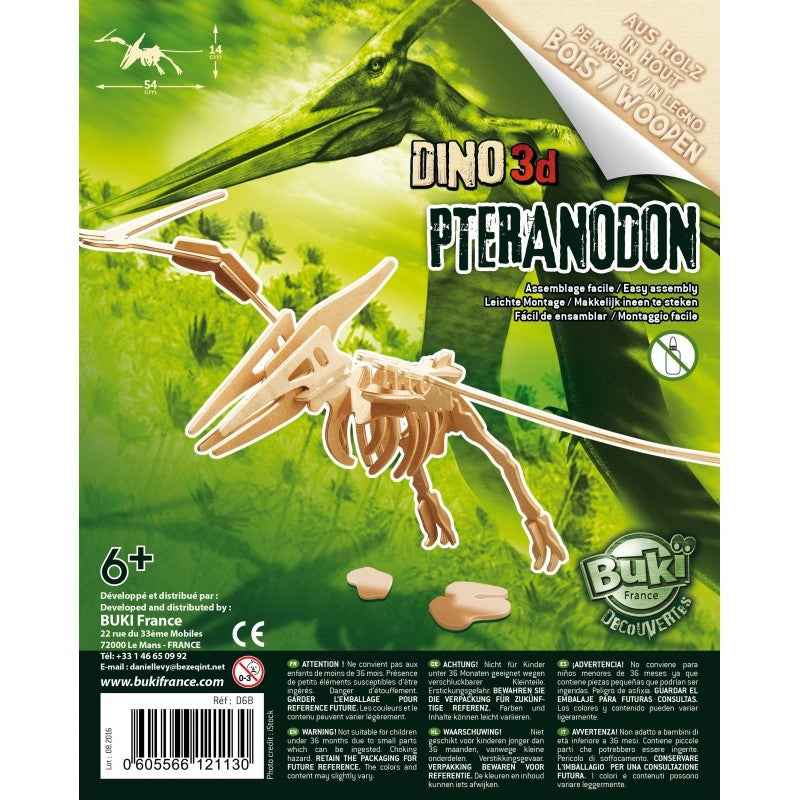 Buki | Wooden 3D Pteranodon Dinosaur