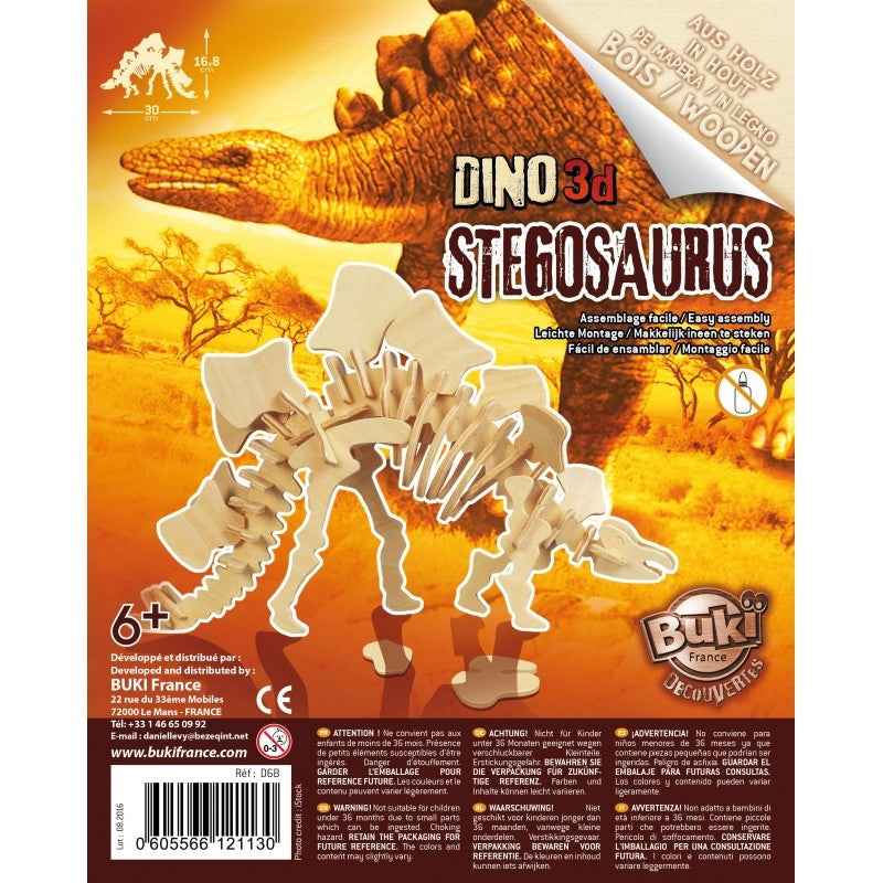 Buki | Houten Dino 3D Stegasaurus