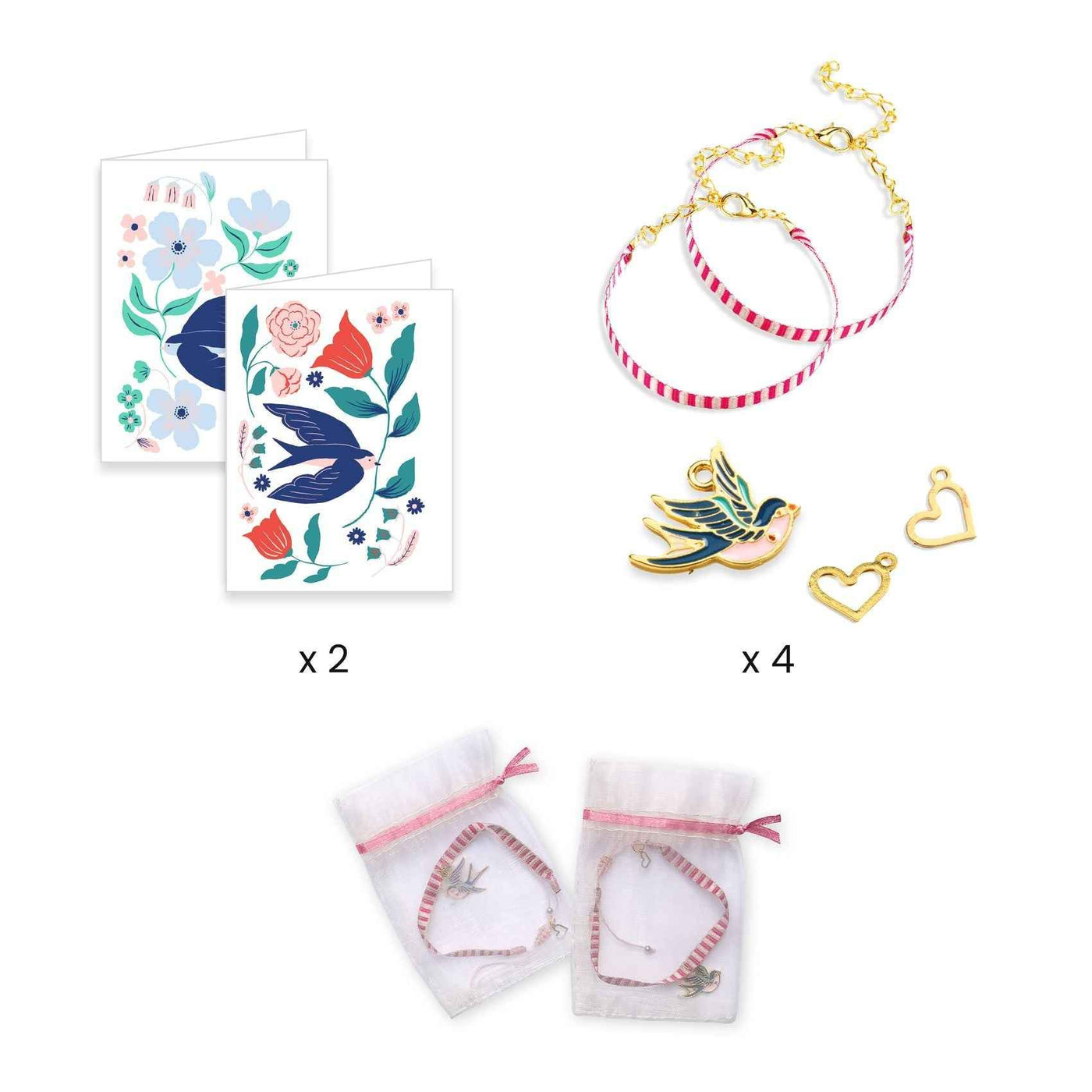 Djeco armbandjes maken Bird Ribbons