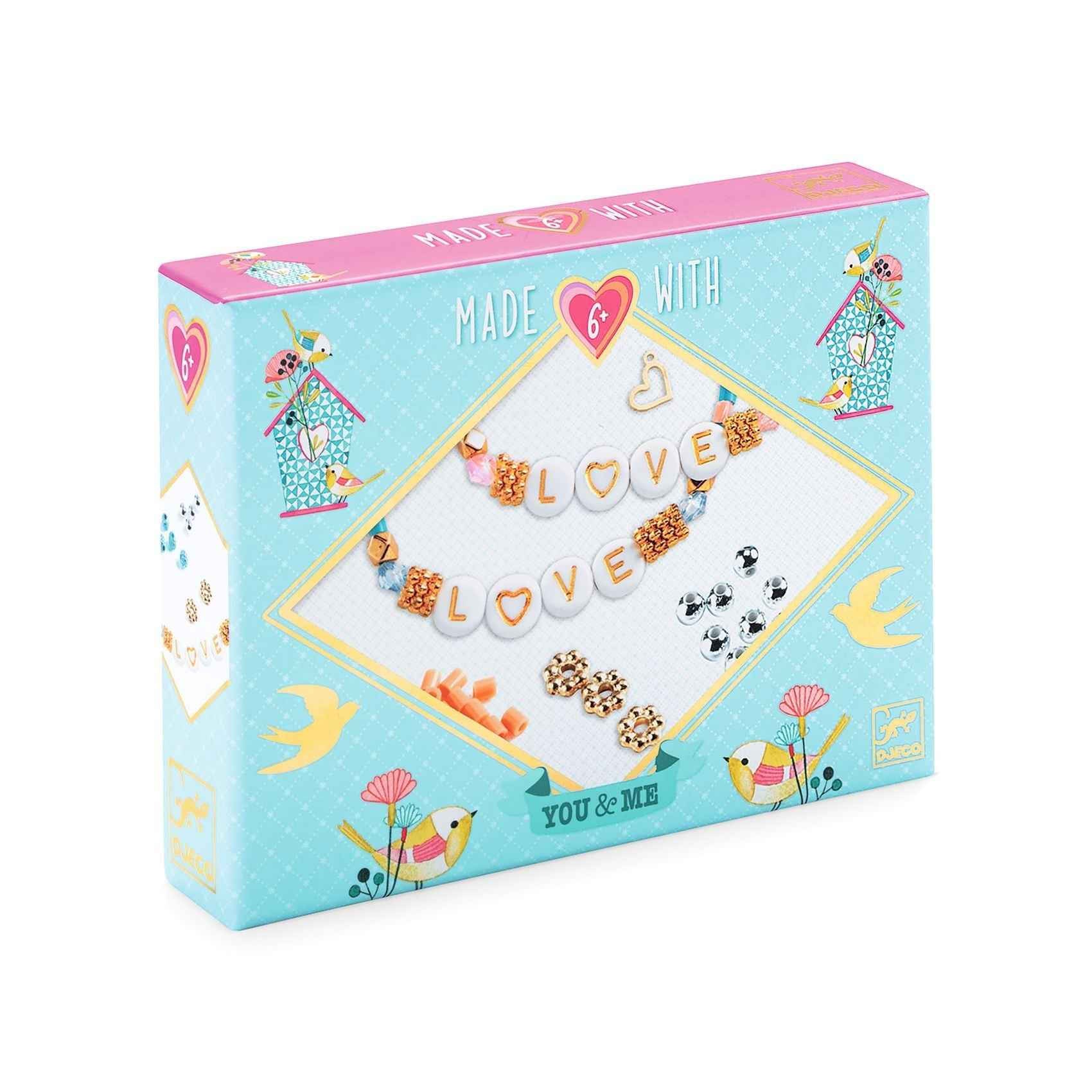 Djeco armbandjes maken Letter Threading