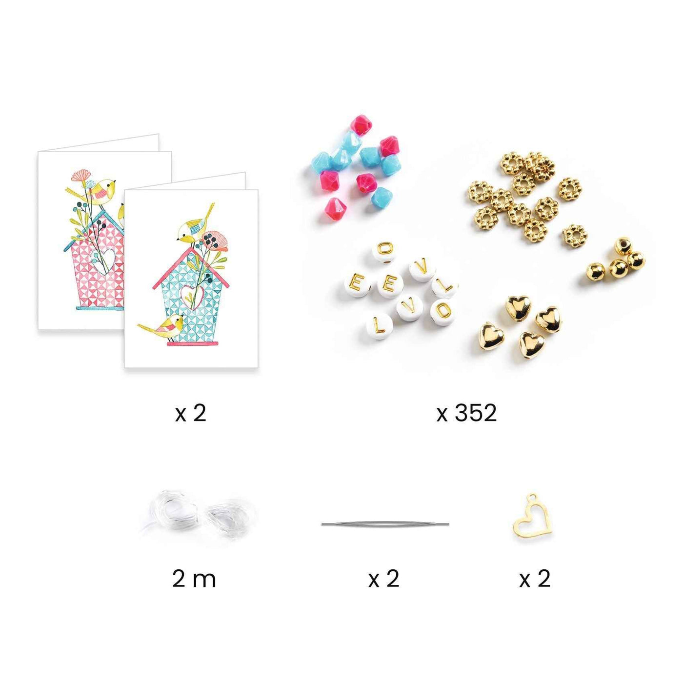 Djeco armbandjes maken Letter Threading
