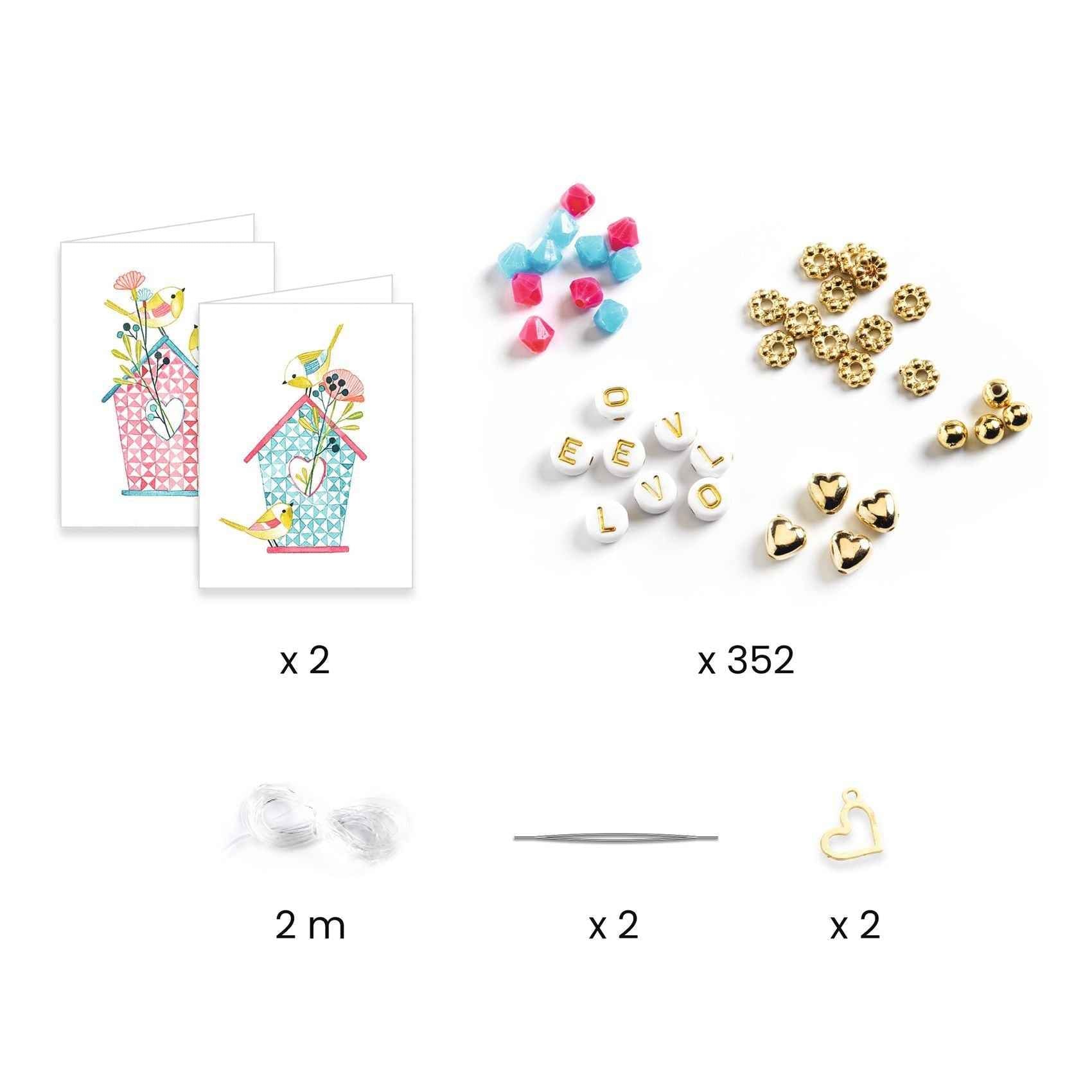 Djeco armbandjes maken Letter Threading