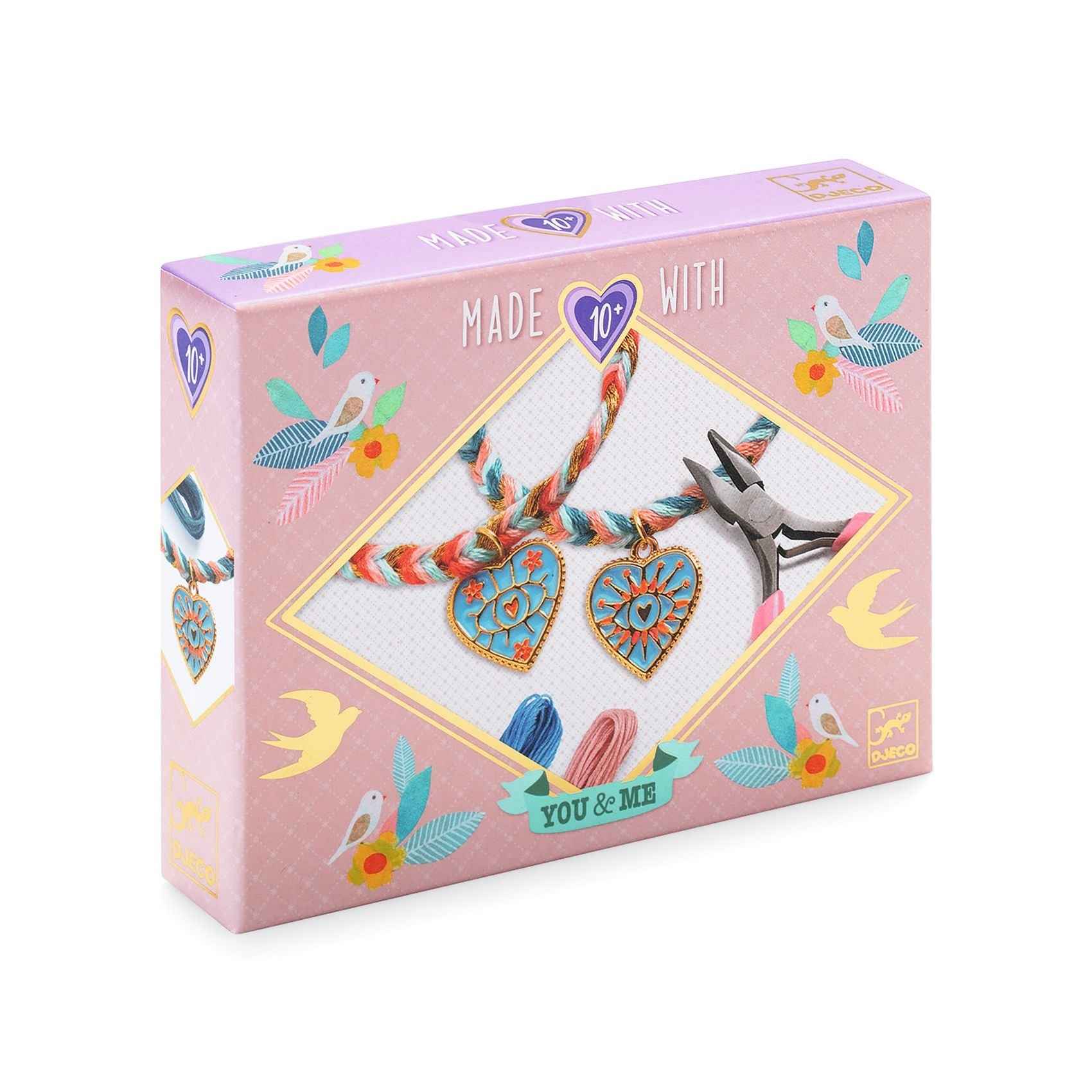 Djeco Friendship and Hearts Bracelet Making Kit