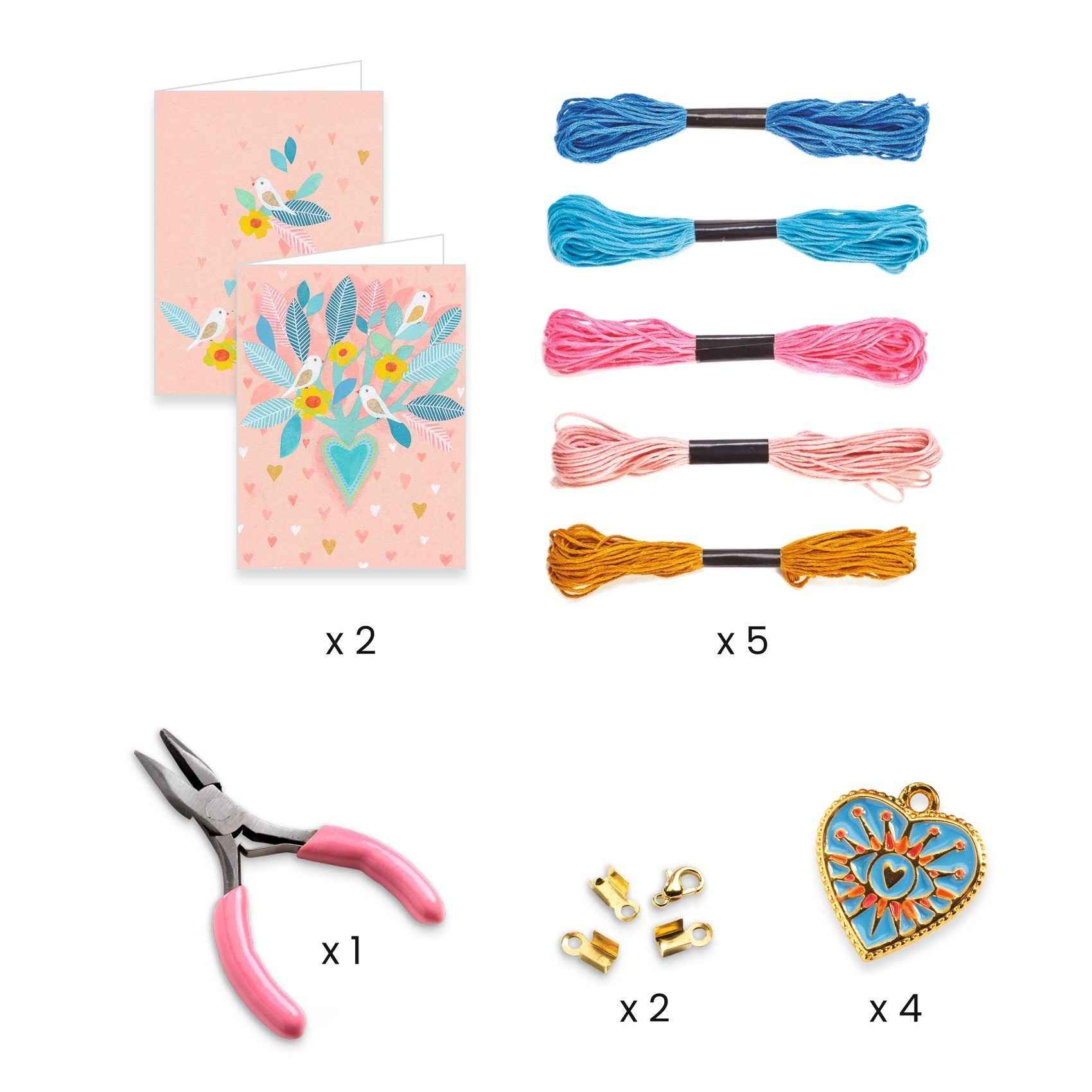 Djeco Friendship and Hearts Bracelet Making