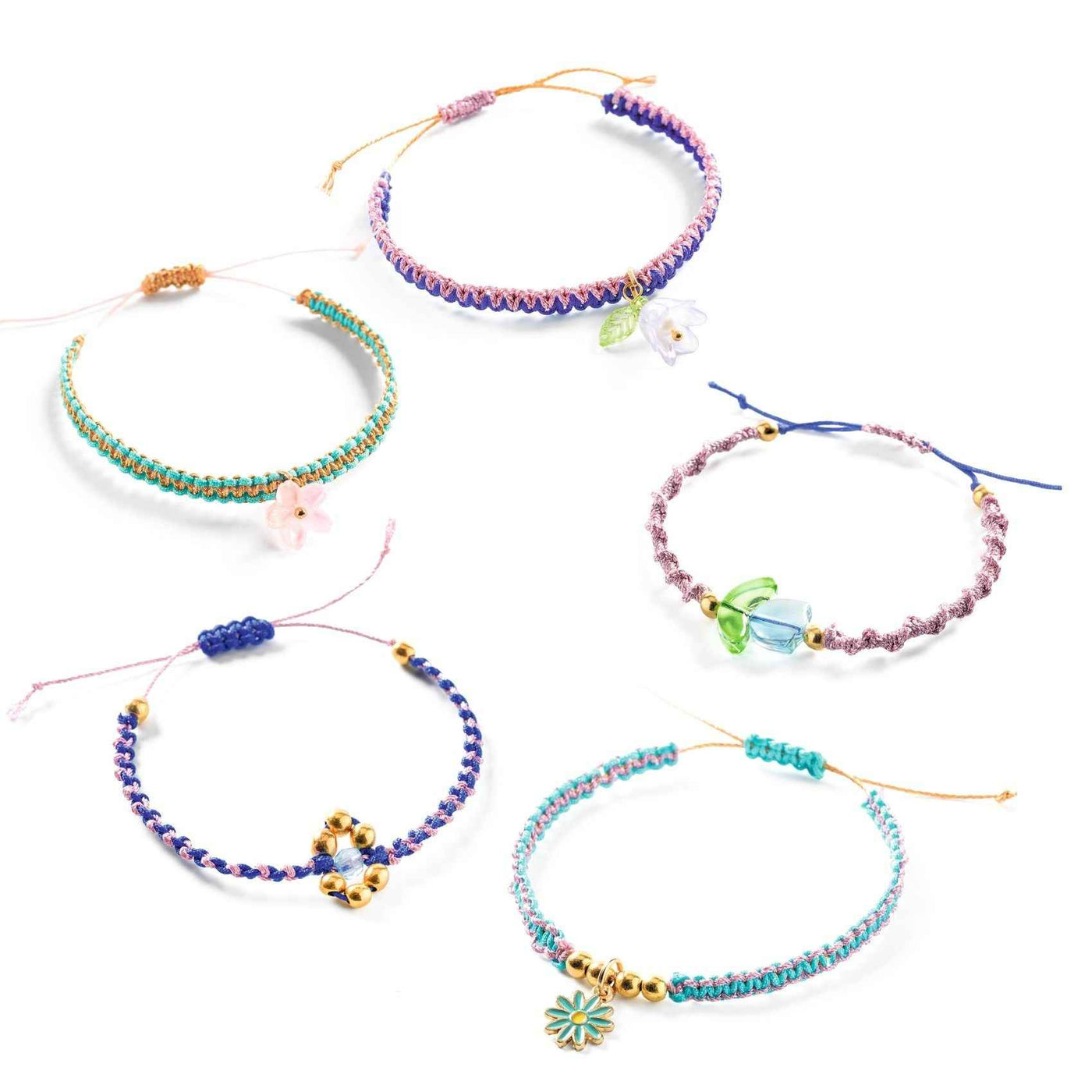 Djeco | Blue Macramé Bracelets