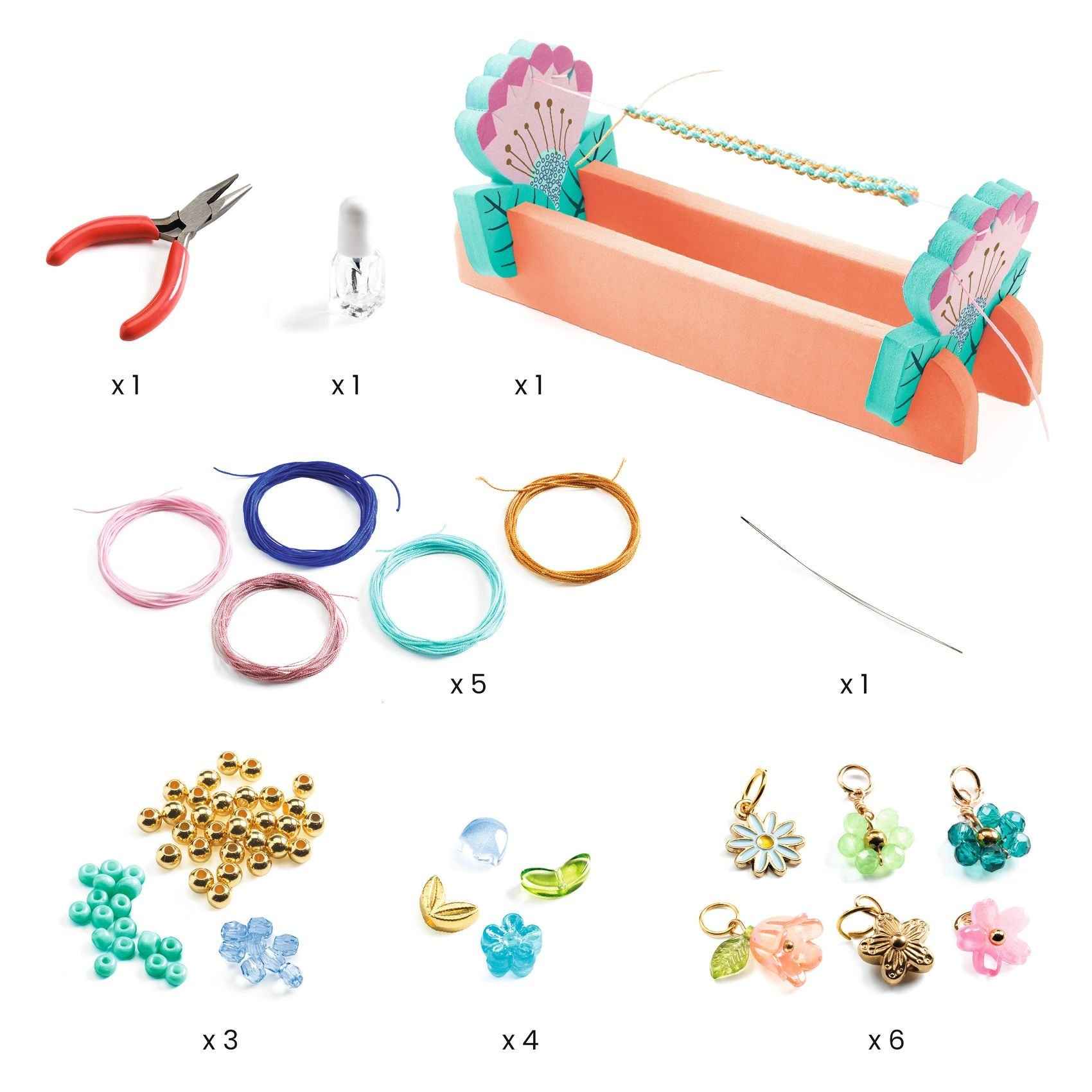 Djeco | Blue Macramé Bracelets