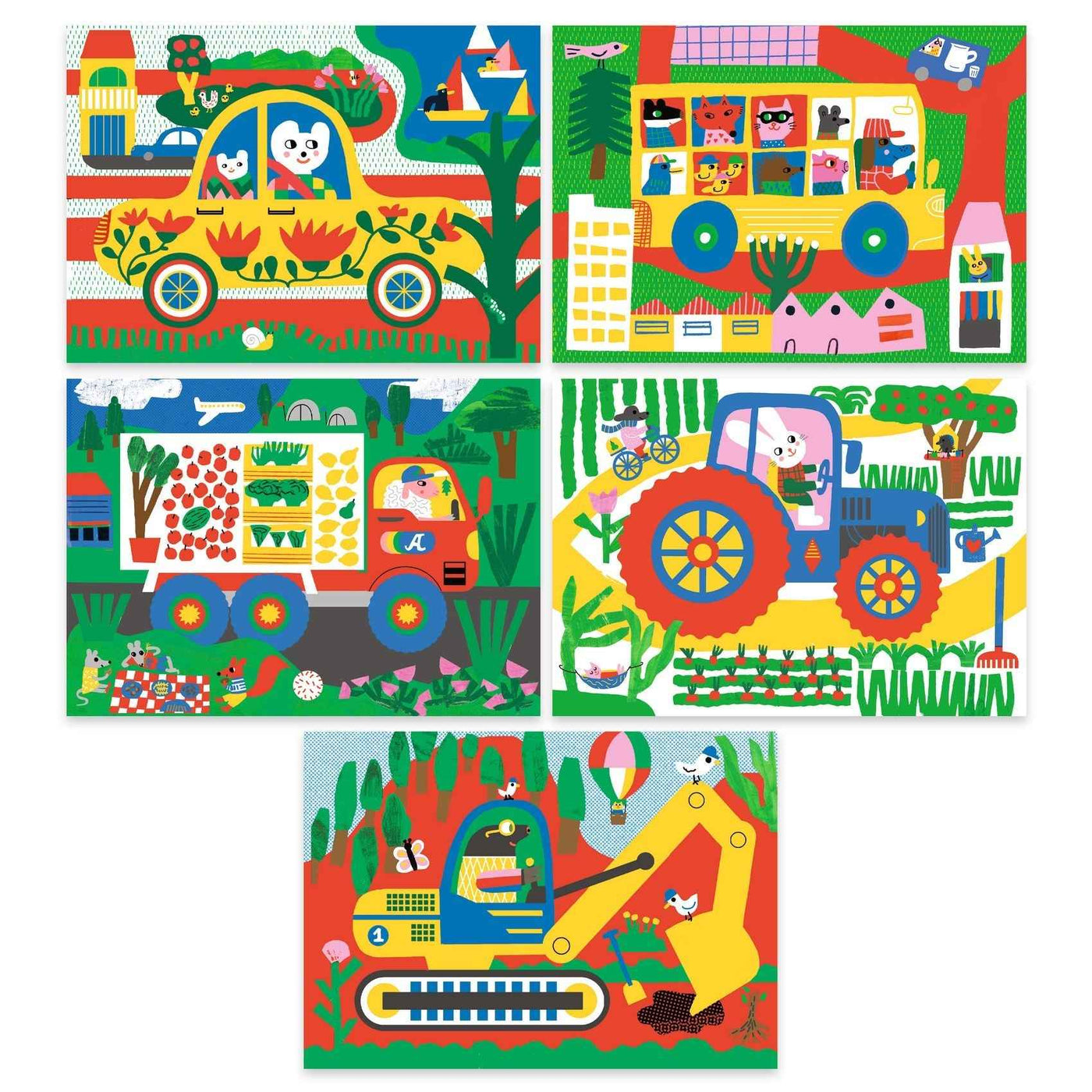 Djeco vehicle scratch cards +18M