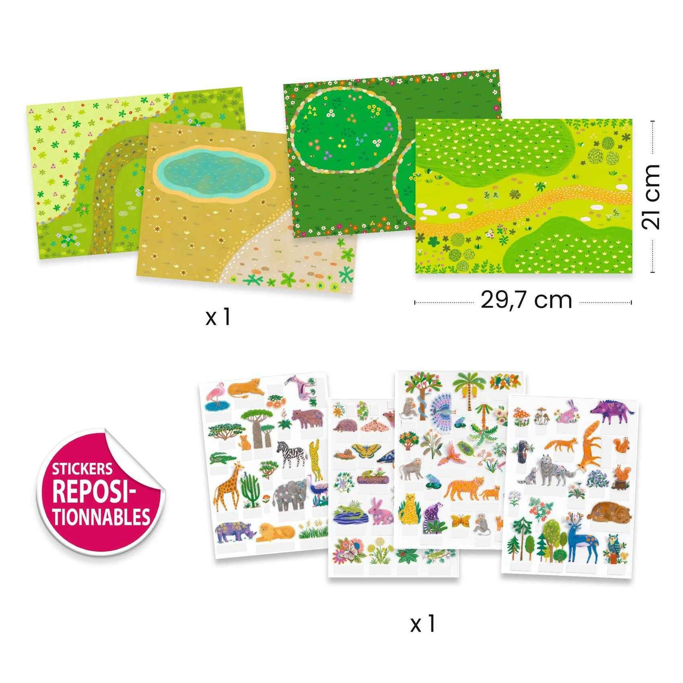 Djeco | Stickers to Put Upright - Animals
