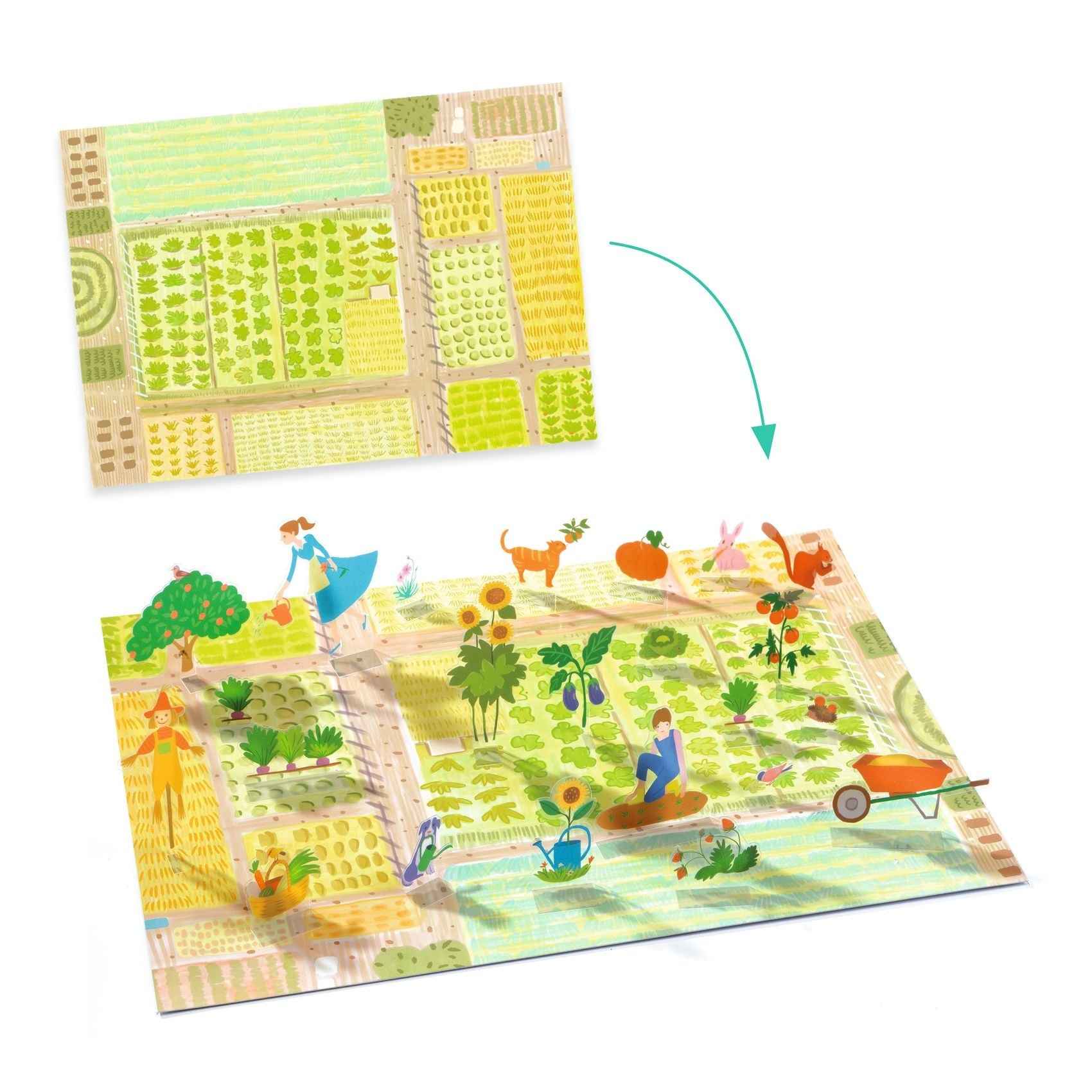 Djeco | Upright Stickers - Farmyard